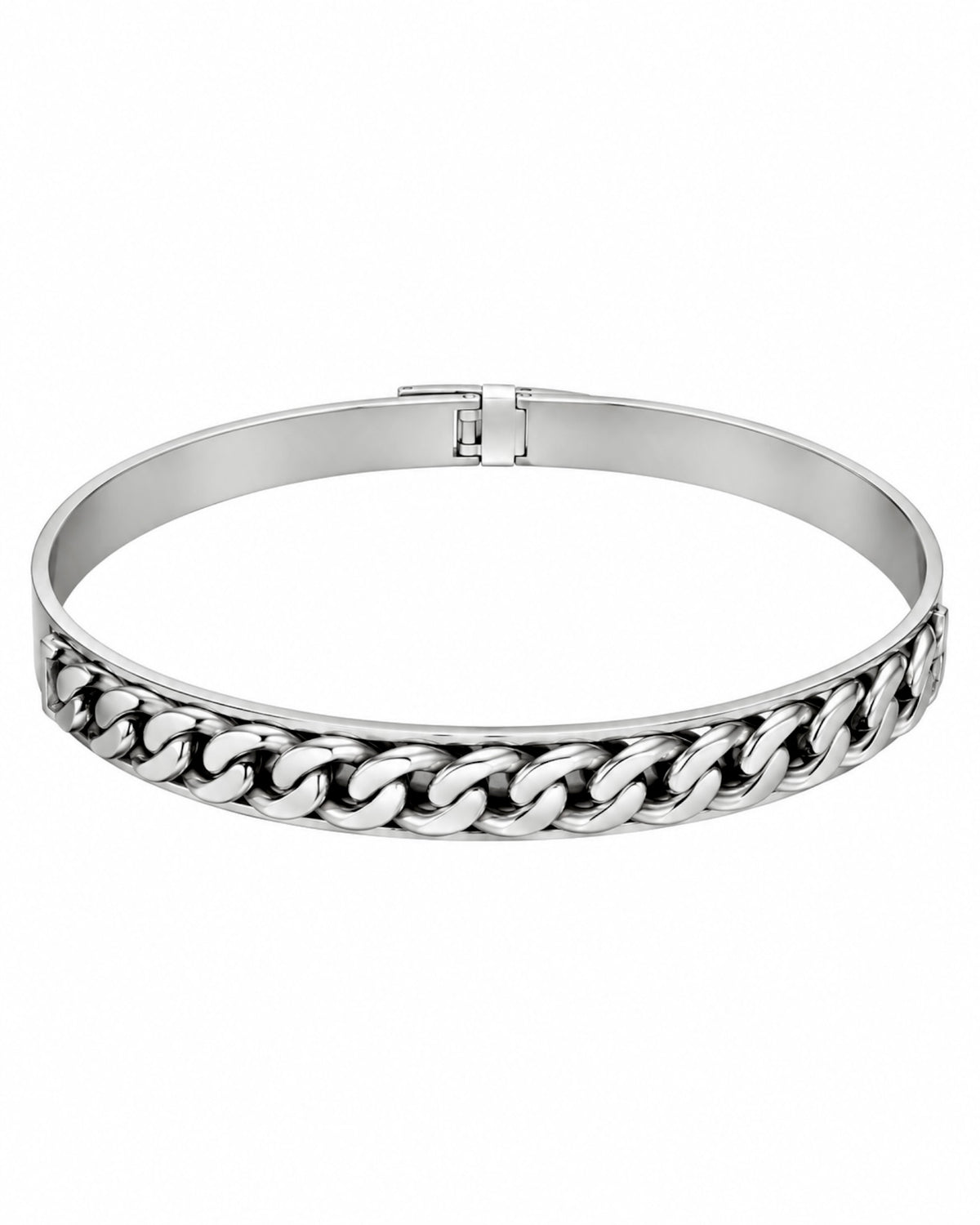 Men's Gold-Plated Silver Chain Bracelet