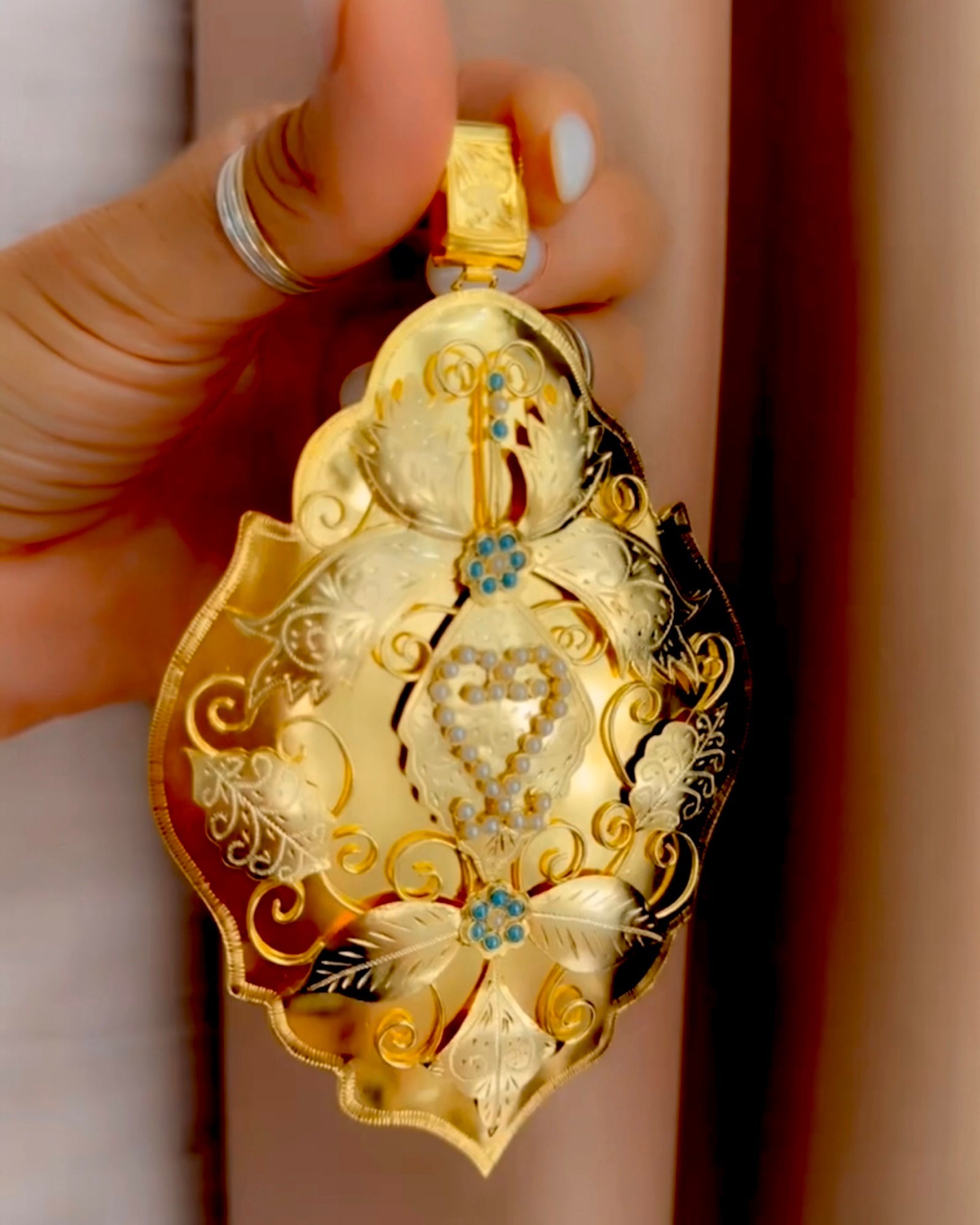 Medalha Gramalheira em Prata Dourada