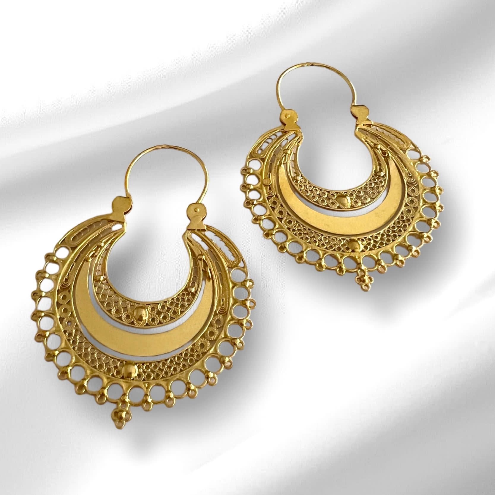 Gold Plated Silver Earrings