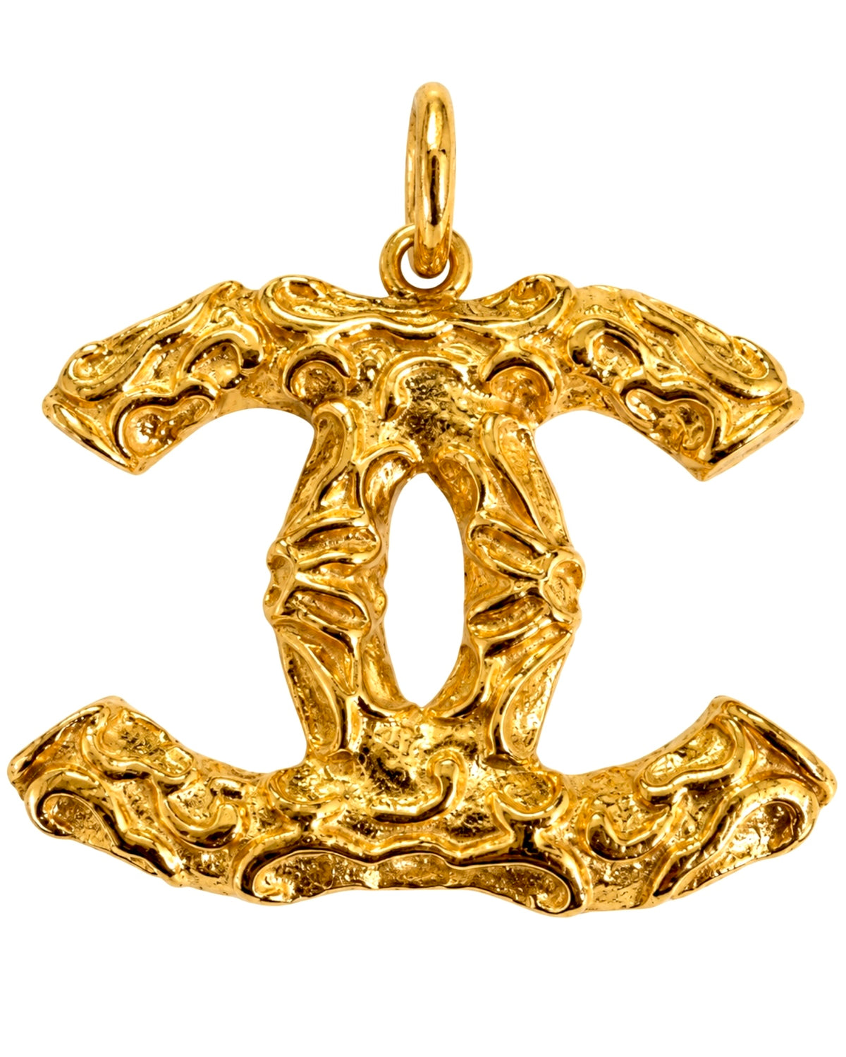 Medalha Charme em Prata Dourada