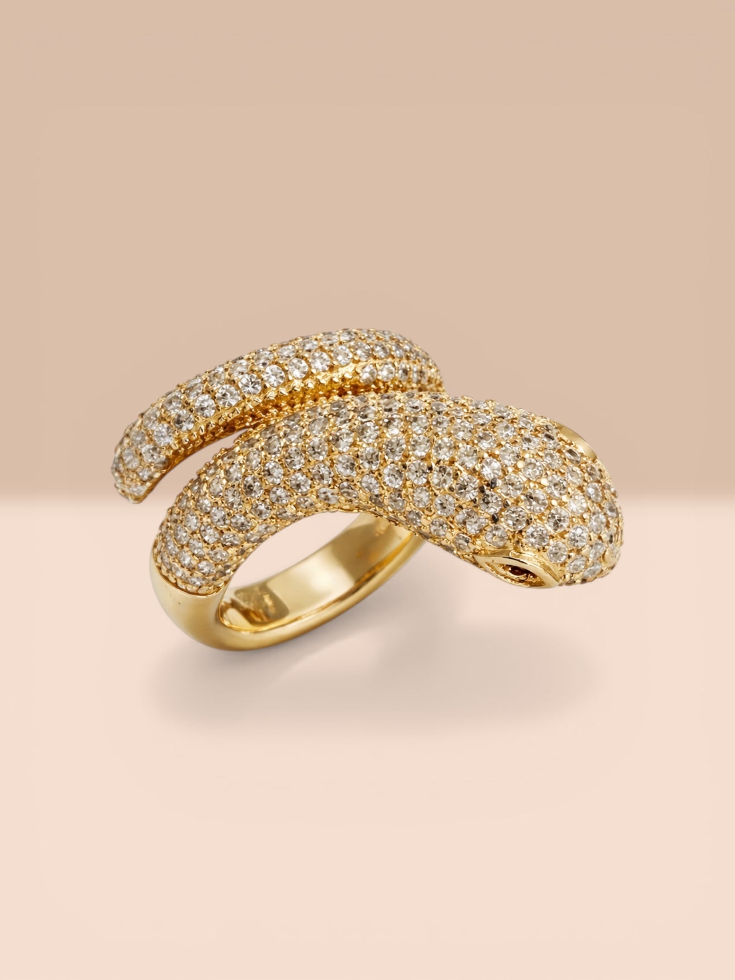 Cobra Ring in Gold-Plated Silver