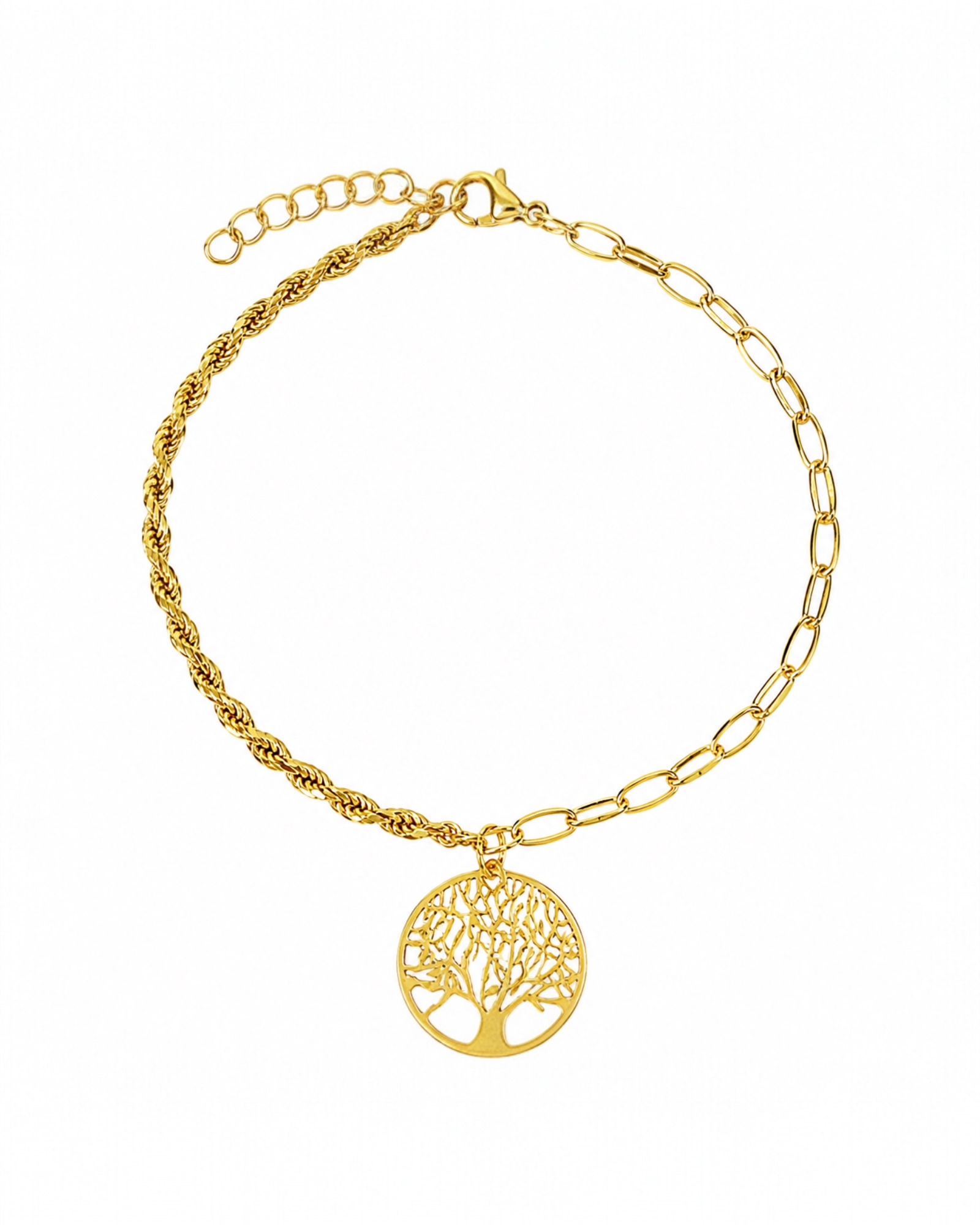 Tree of Life Bracelet in Gold-Plated Silver