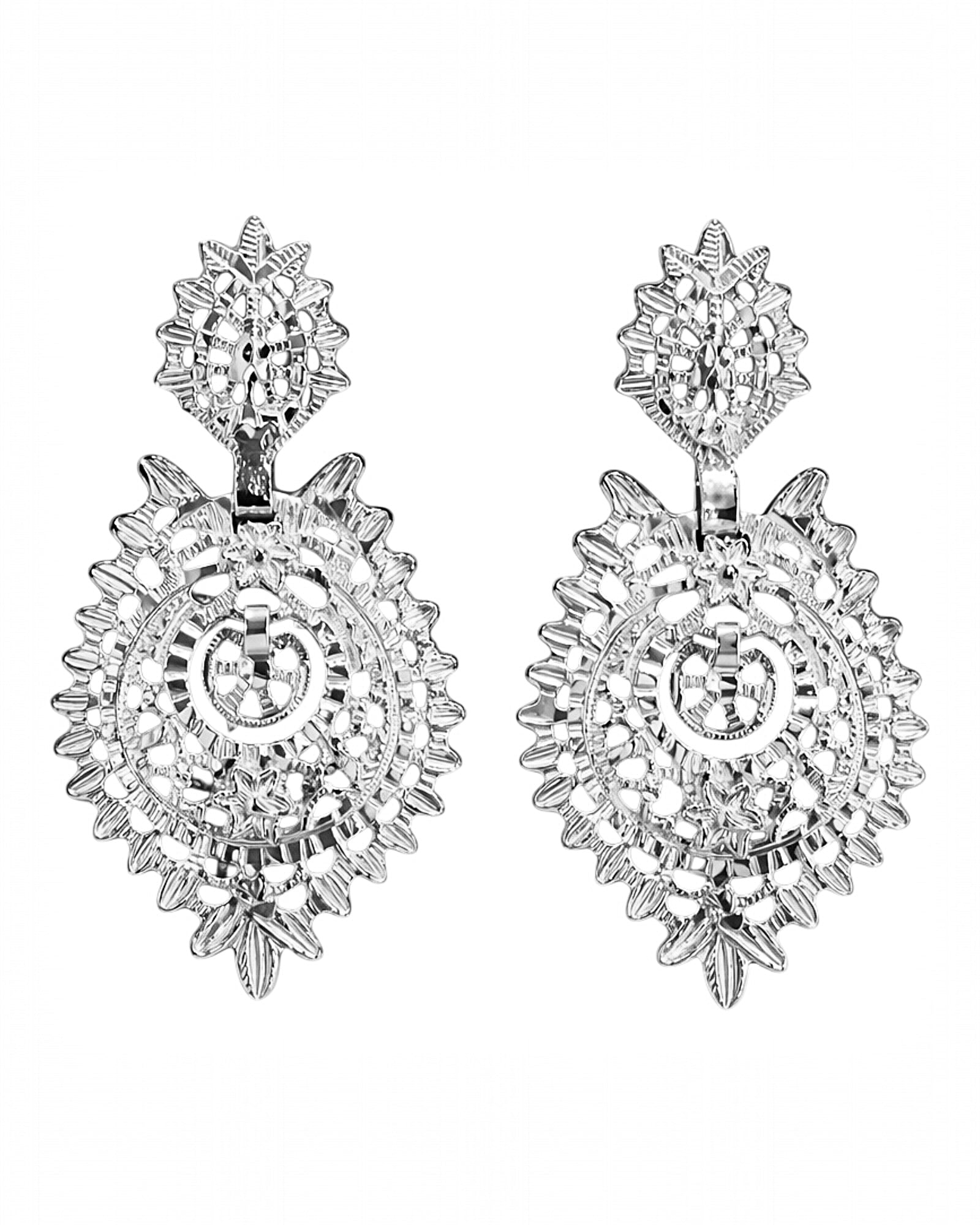 Brincos à Rainha em Prata (com espeque) Nº1