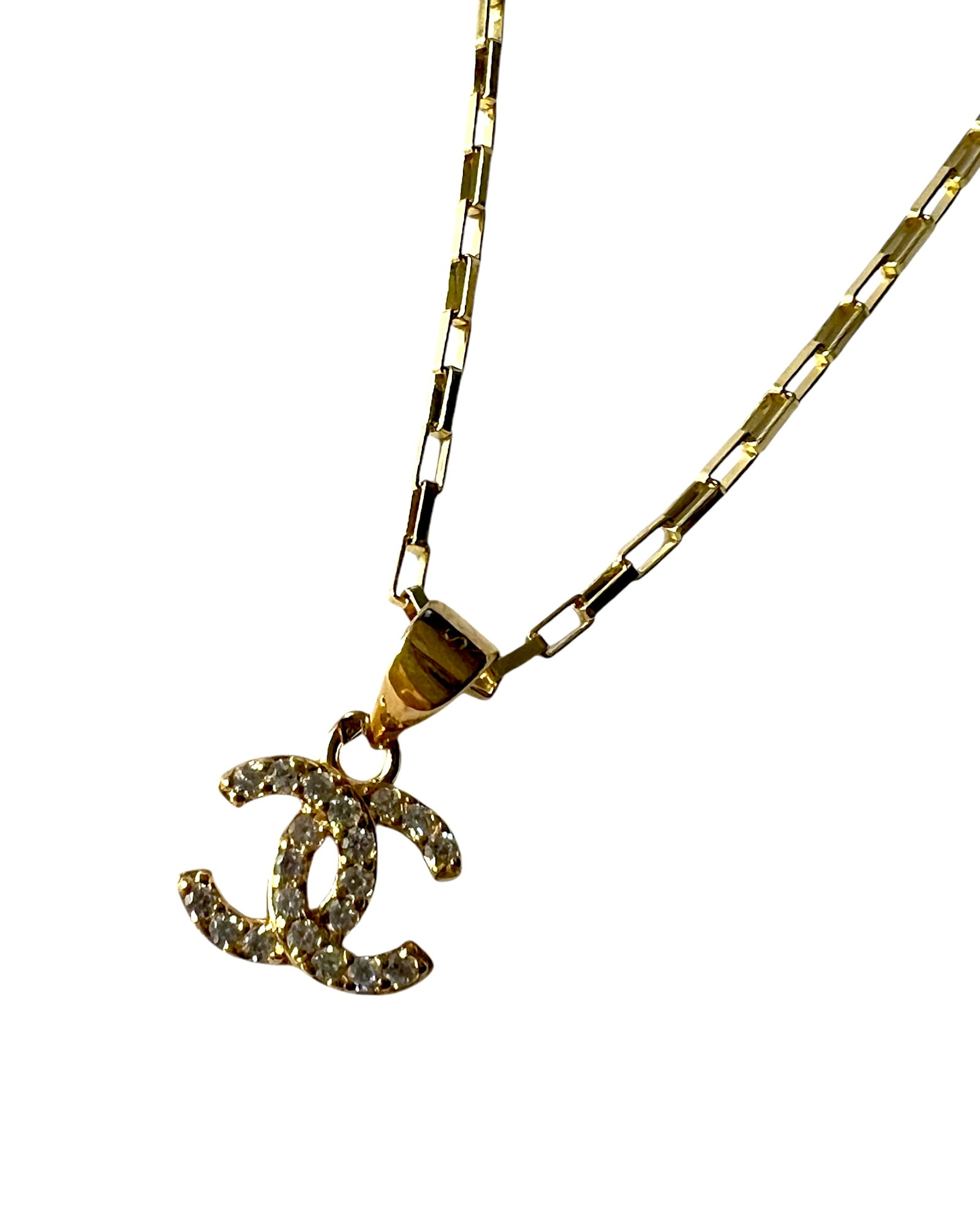 Gold Plated Silver Charm Necklace