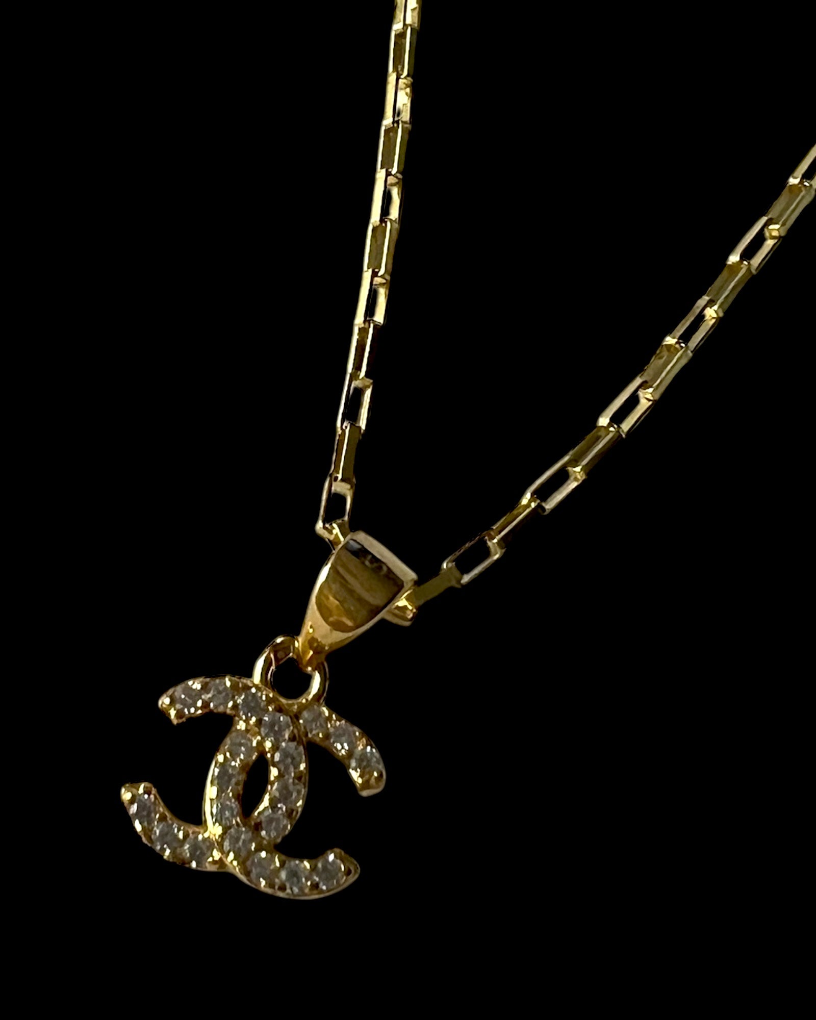 Gold Plated Silver Charm Necklace