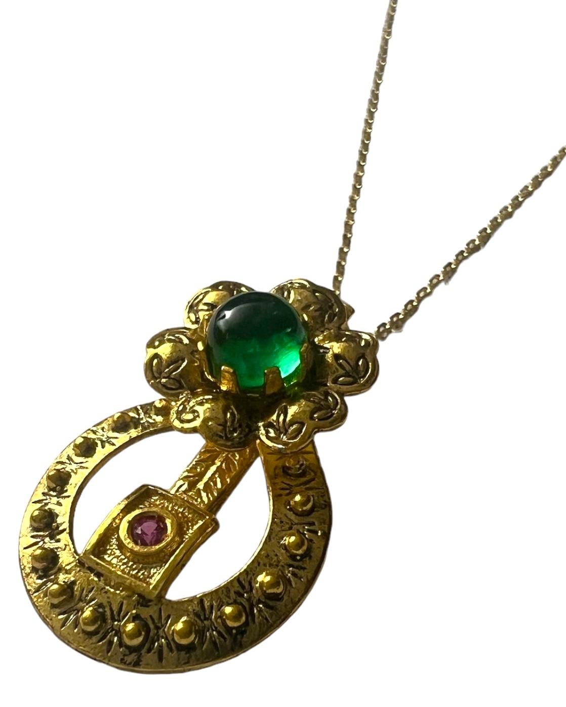 Filigree Necklace in Gold Plated Silver