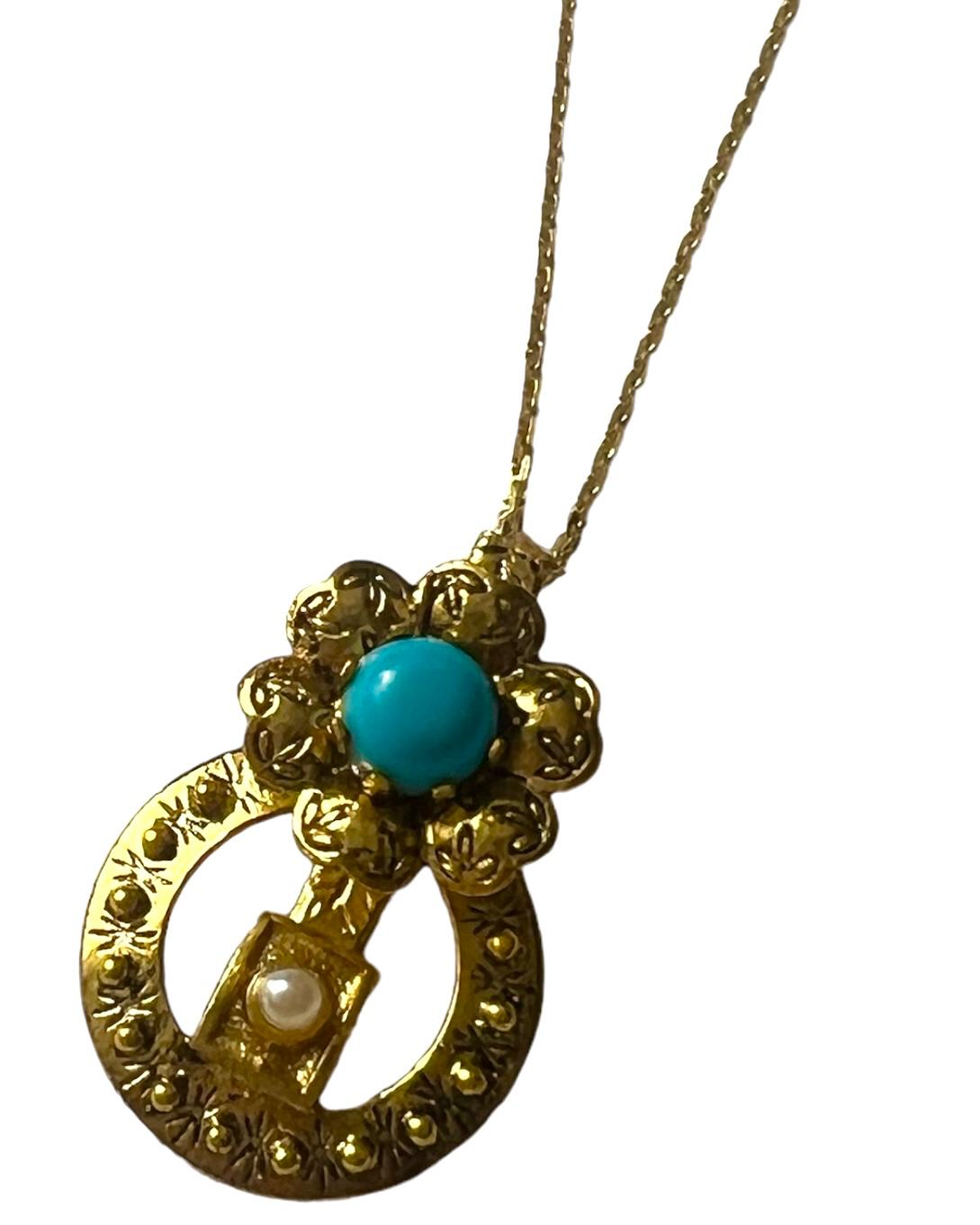 Filigree Necklace in Gold Plated Silver