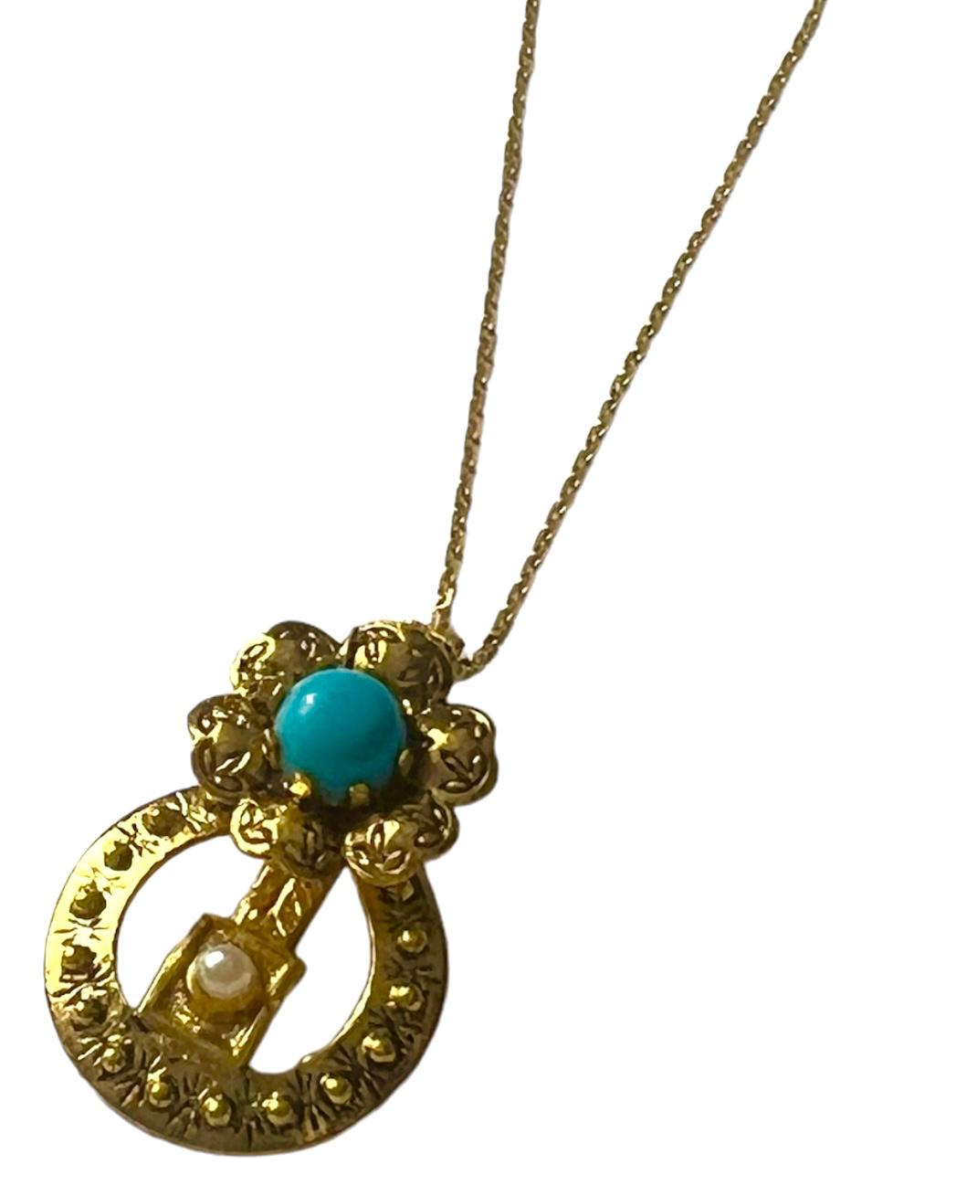 Filigree Necklace in Gold Plated Silver