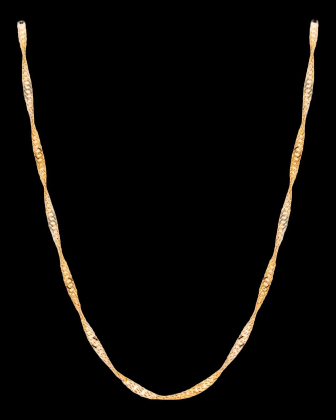 Colar de Malha Singapura em Ouro