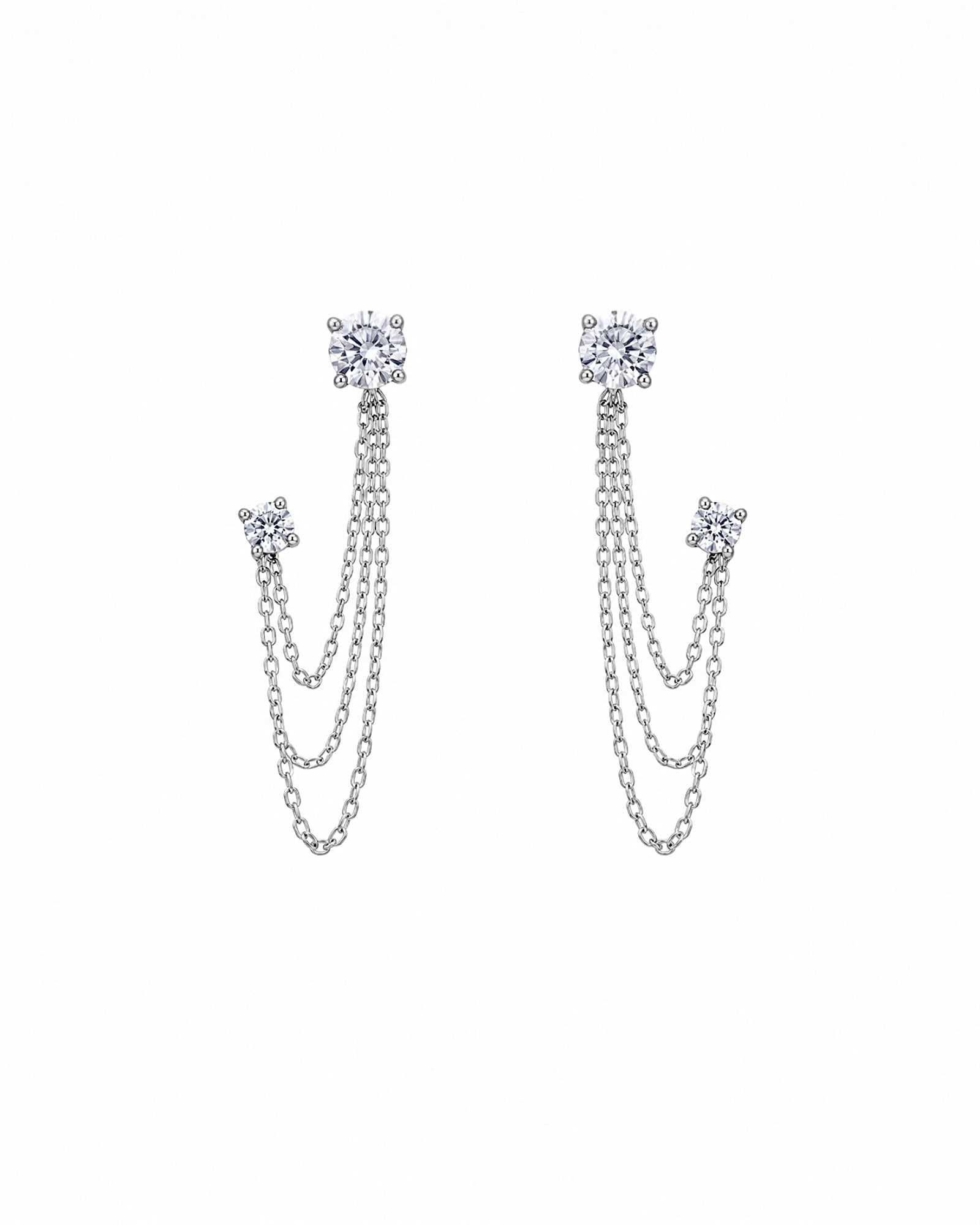 Clover Earrings in Silver