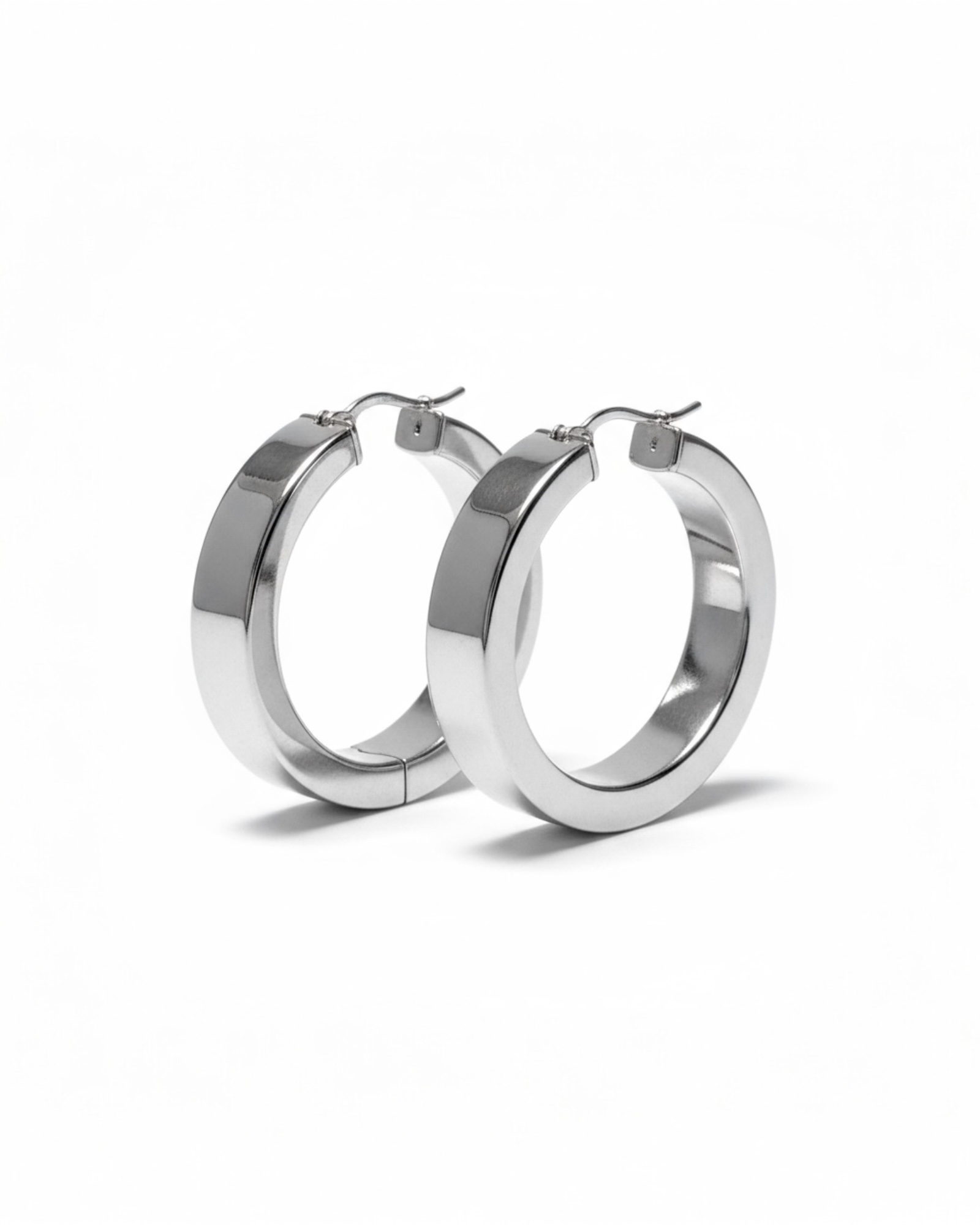 "Butcher's" Silver Earrings