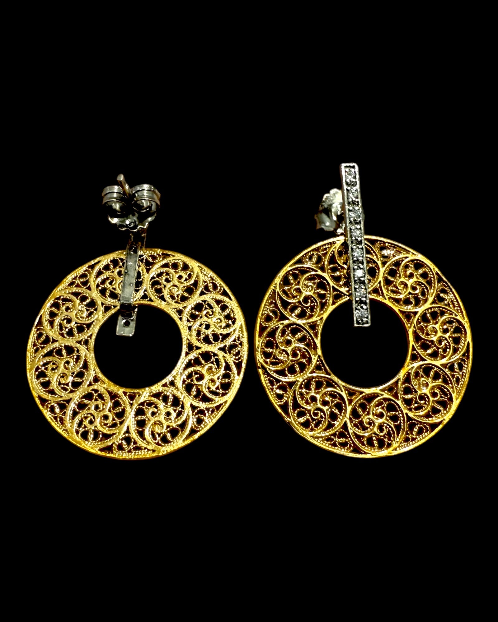 Filigree Flower Earrings