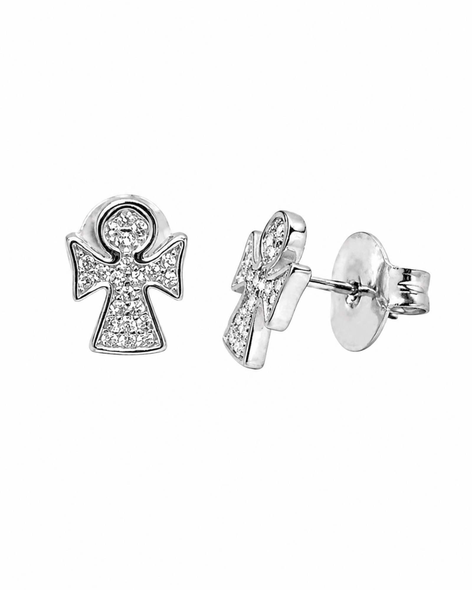 Angel Earrings in Silver