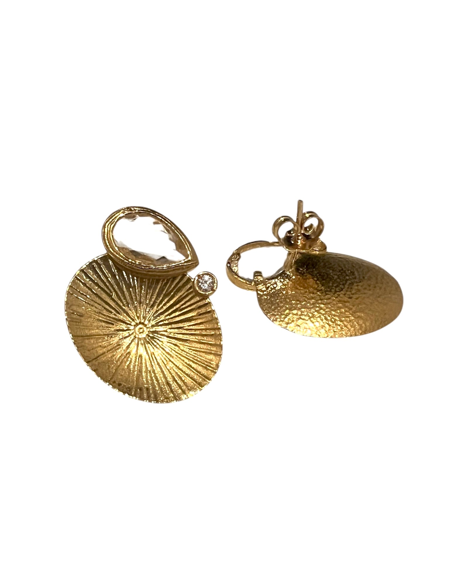 Sun and Shine Earrings in Gold Silver