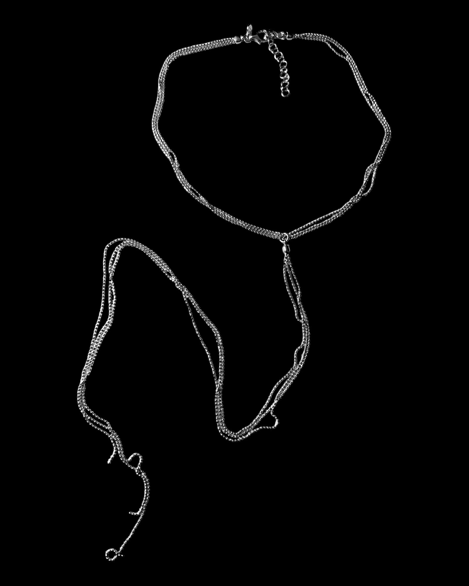 Long Silver Necklace