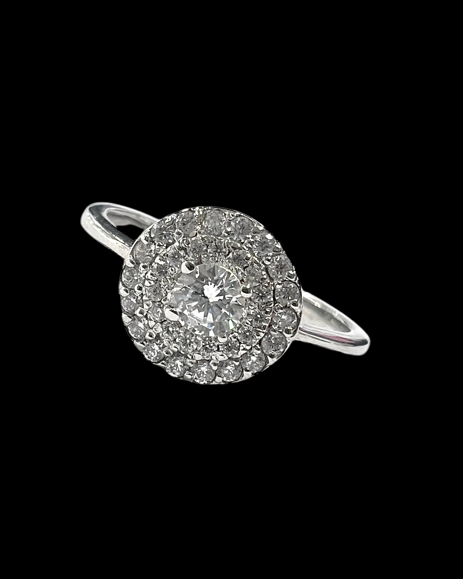 White Gold Solitaire Engagement Ring