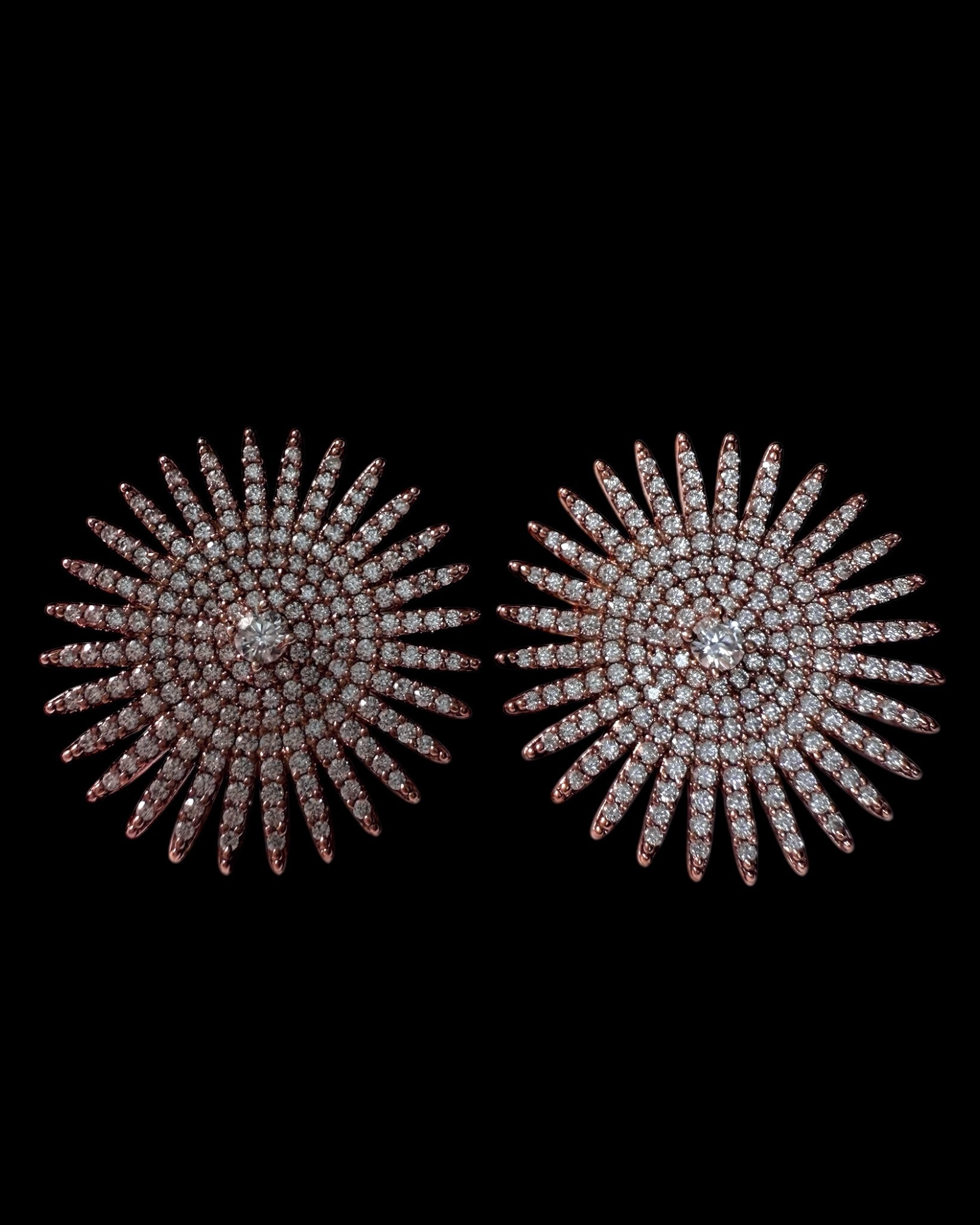 Round Silver Earrings