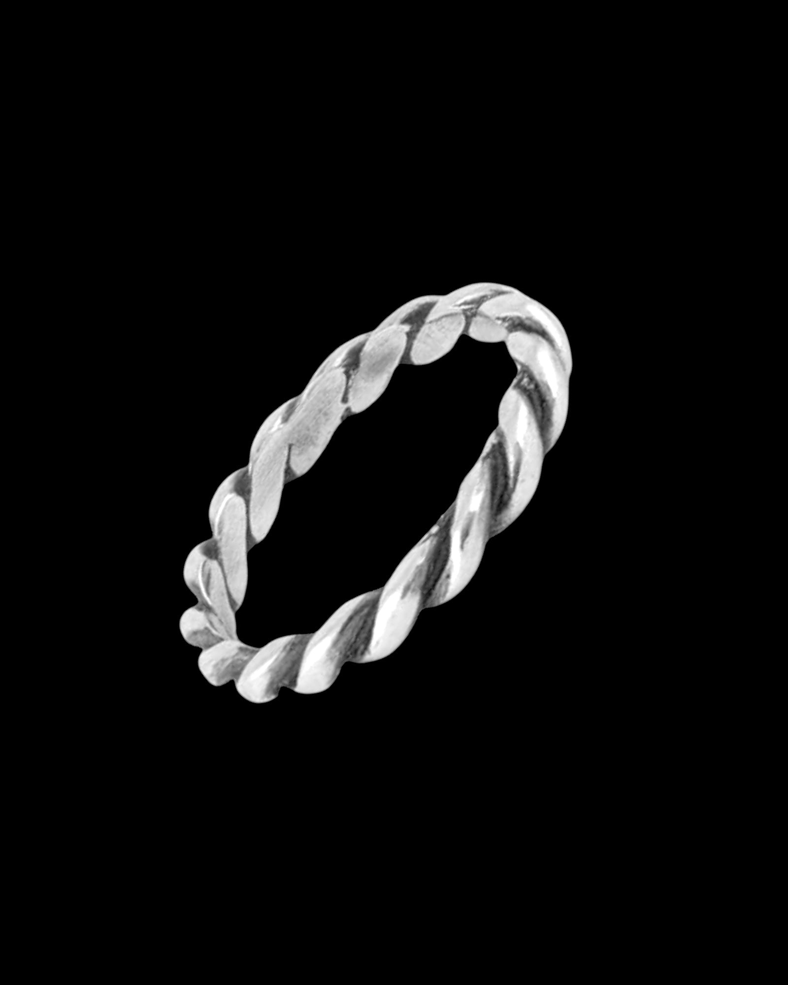 Twisted Silver Ring