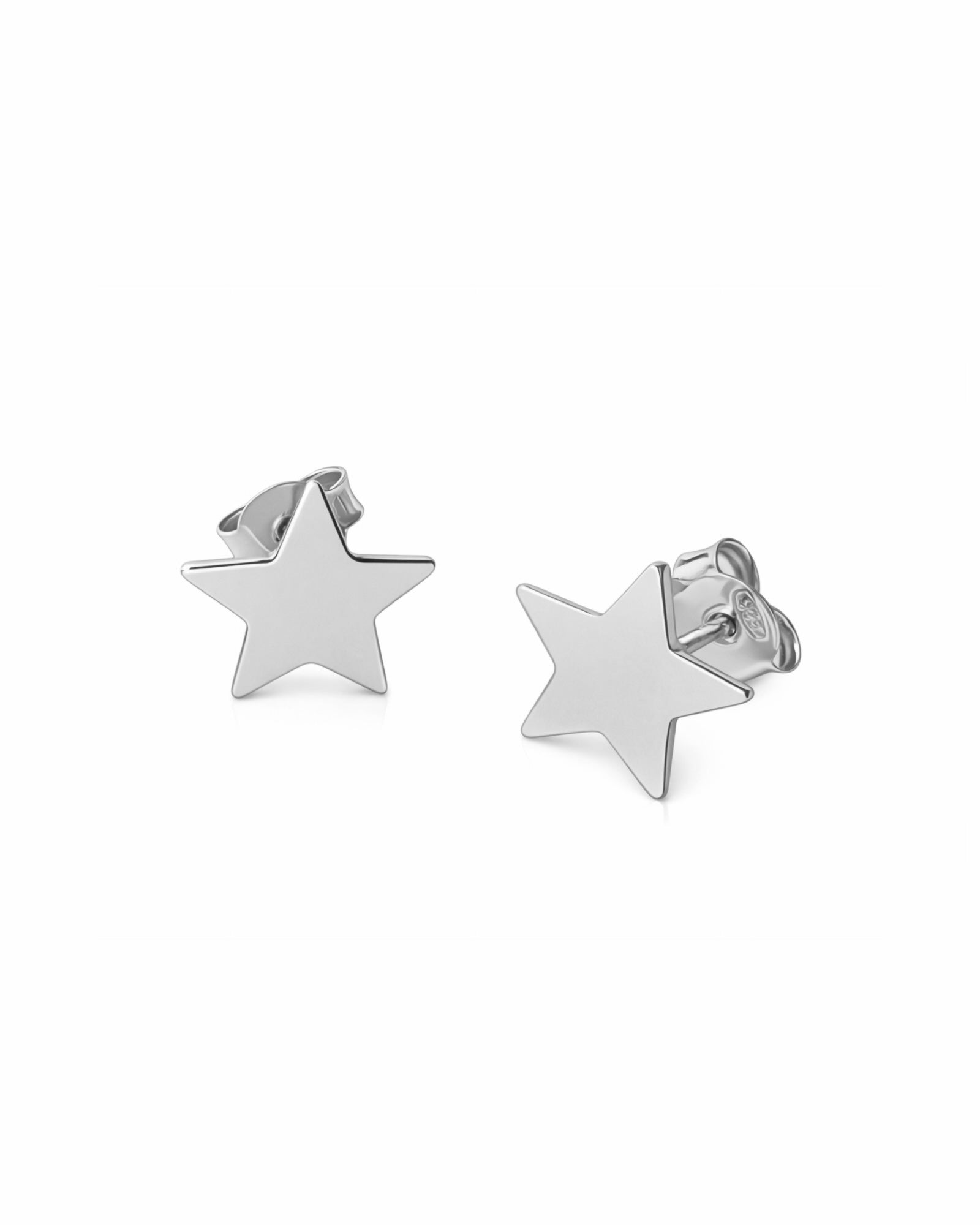 Star Earrings in Silver