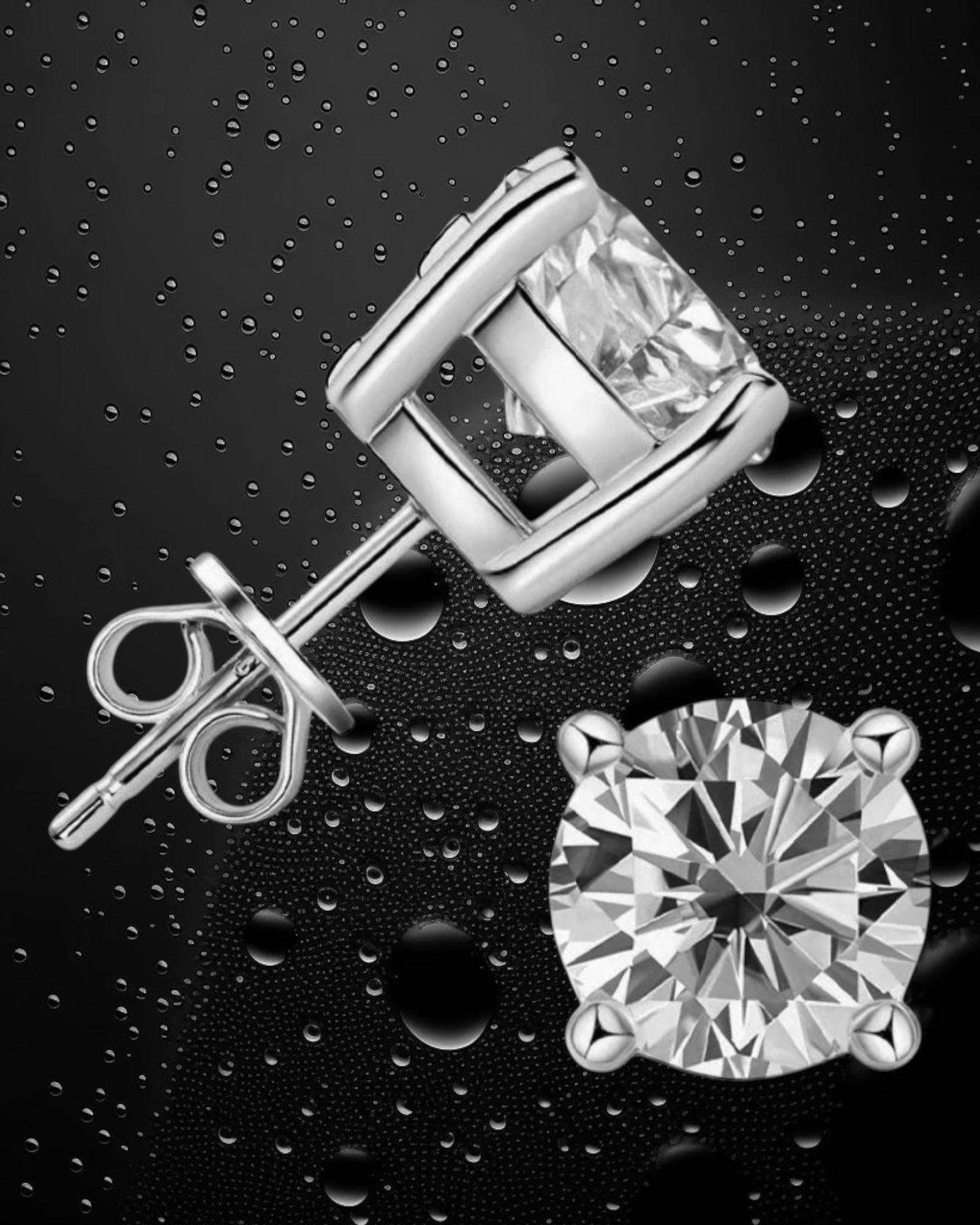 Silver Sparkle Earrings
