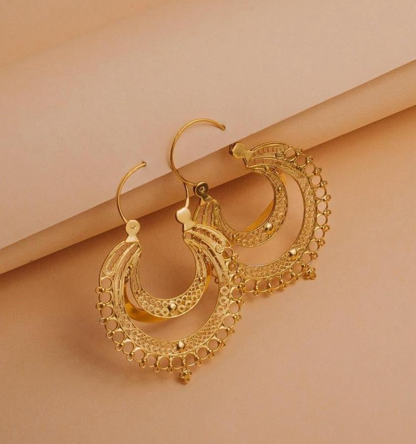 Gold Plated Silver Earrings