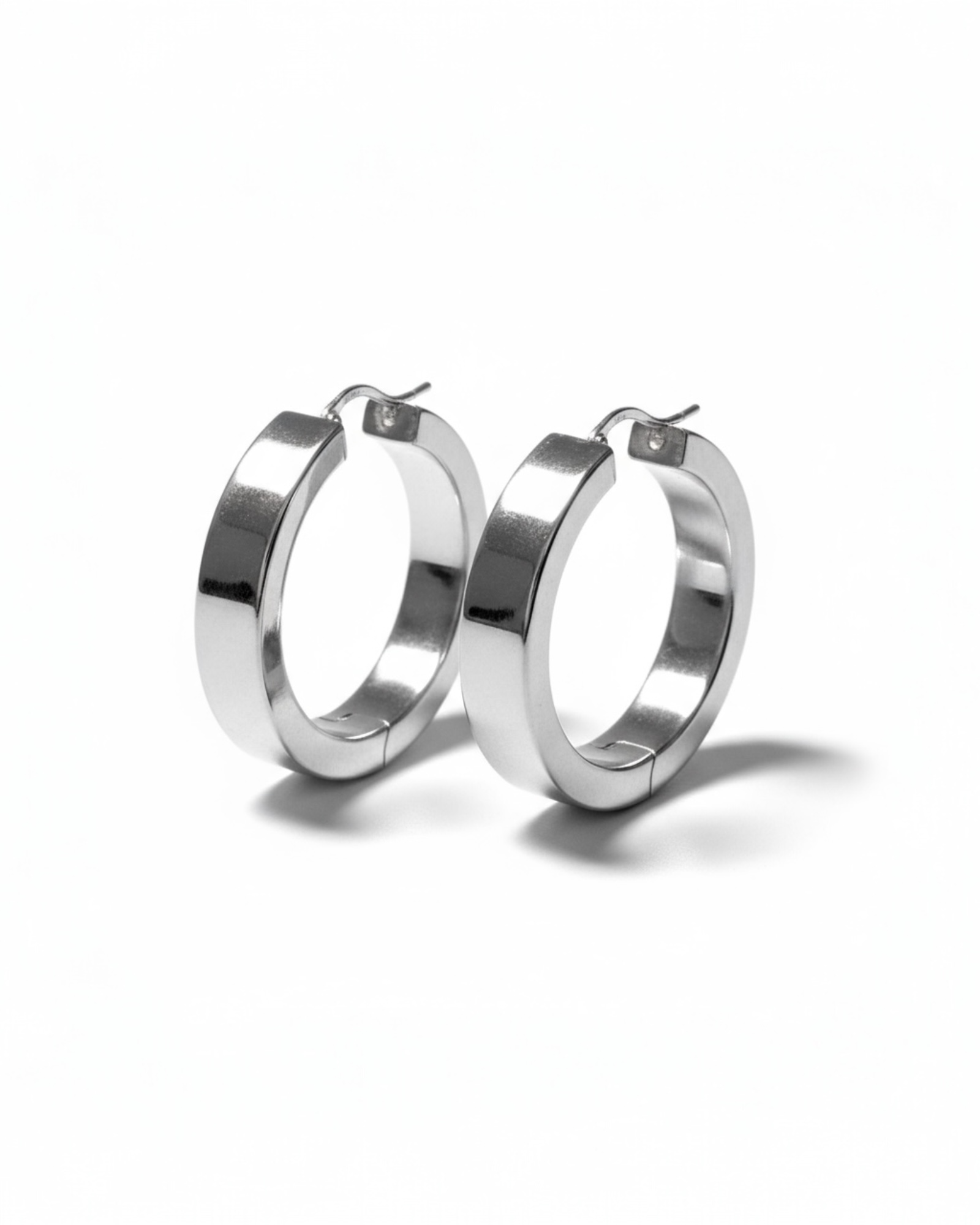 "Butcher's" Silver Earrings