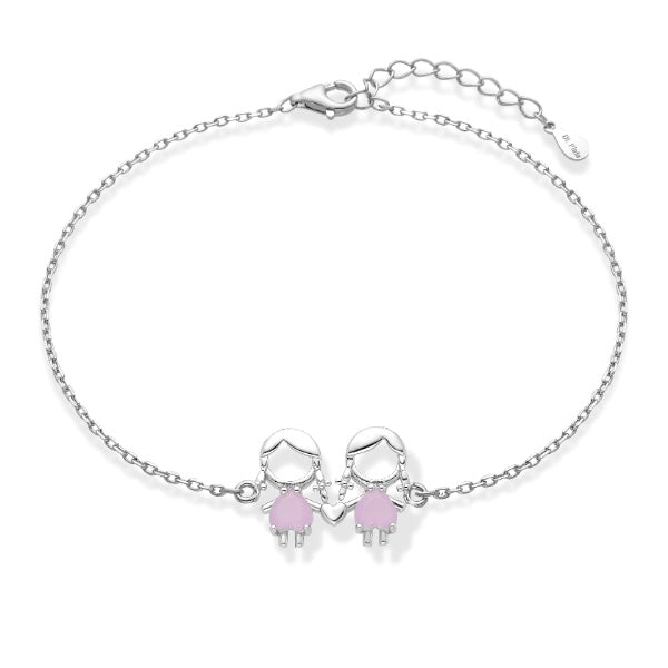 Pulseira Meninas em Prata