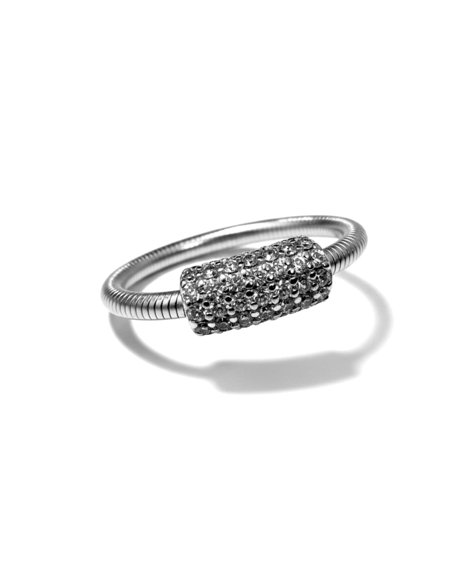 Glamorous Brilliant Silver Ring