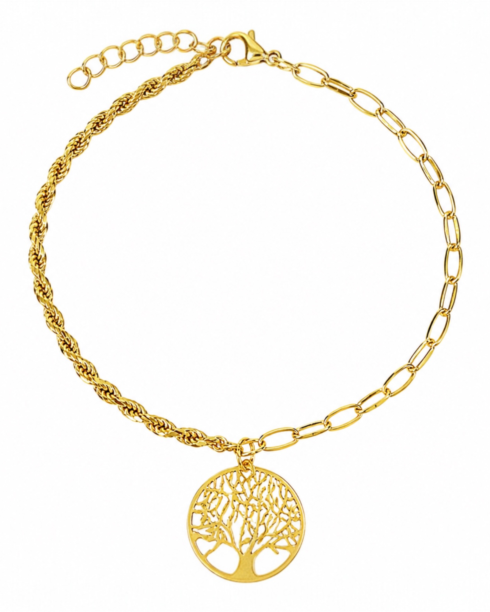 Tree of Life Bracelet in Gold-Plated Silver