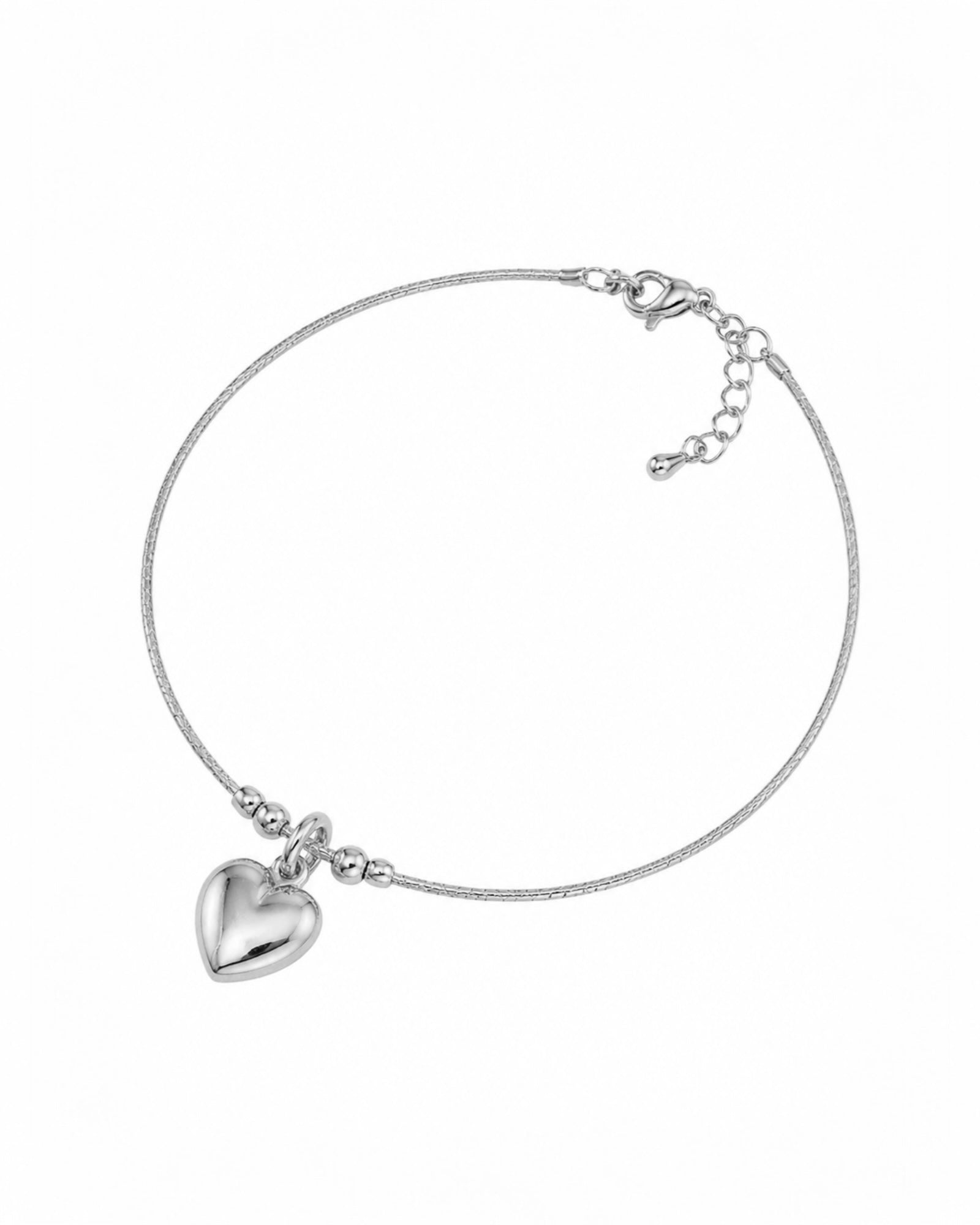 Pulseira Coração Cheio em Prata