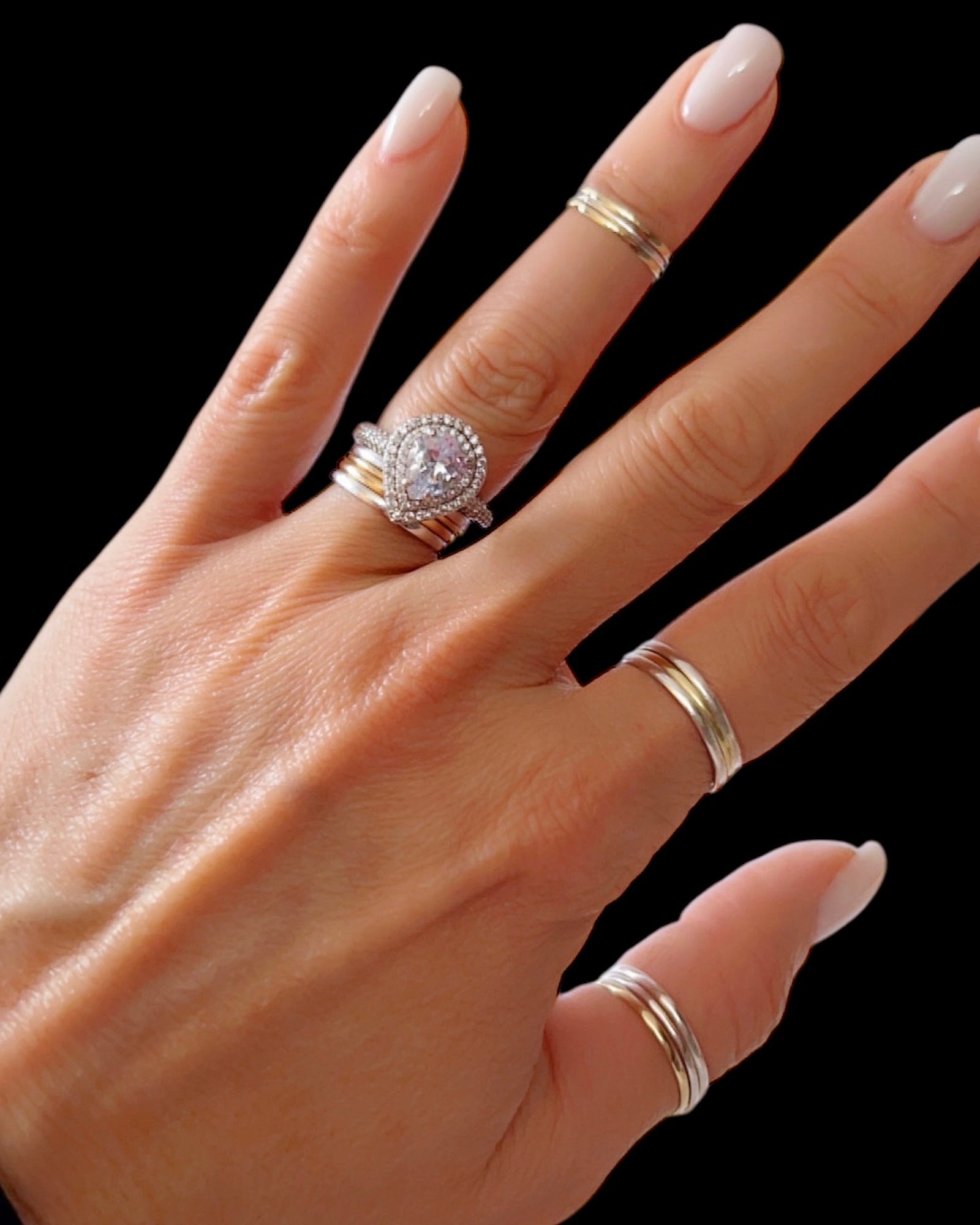 Silver Drop Ring