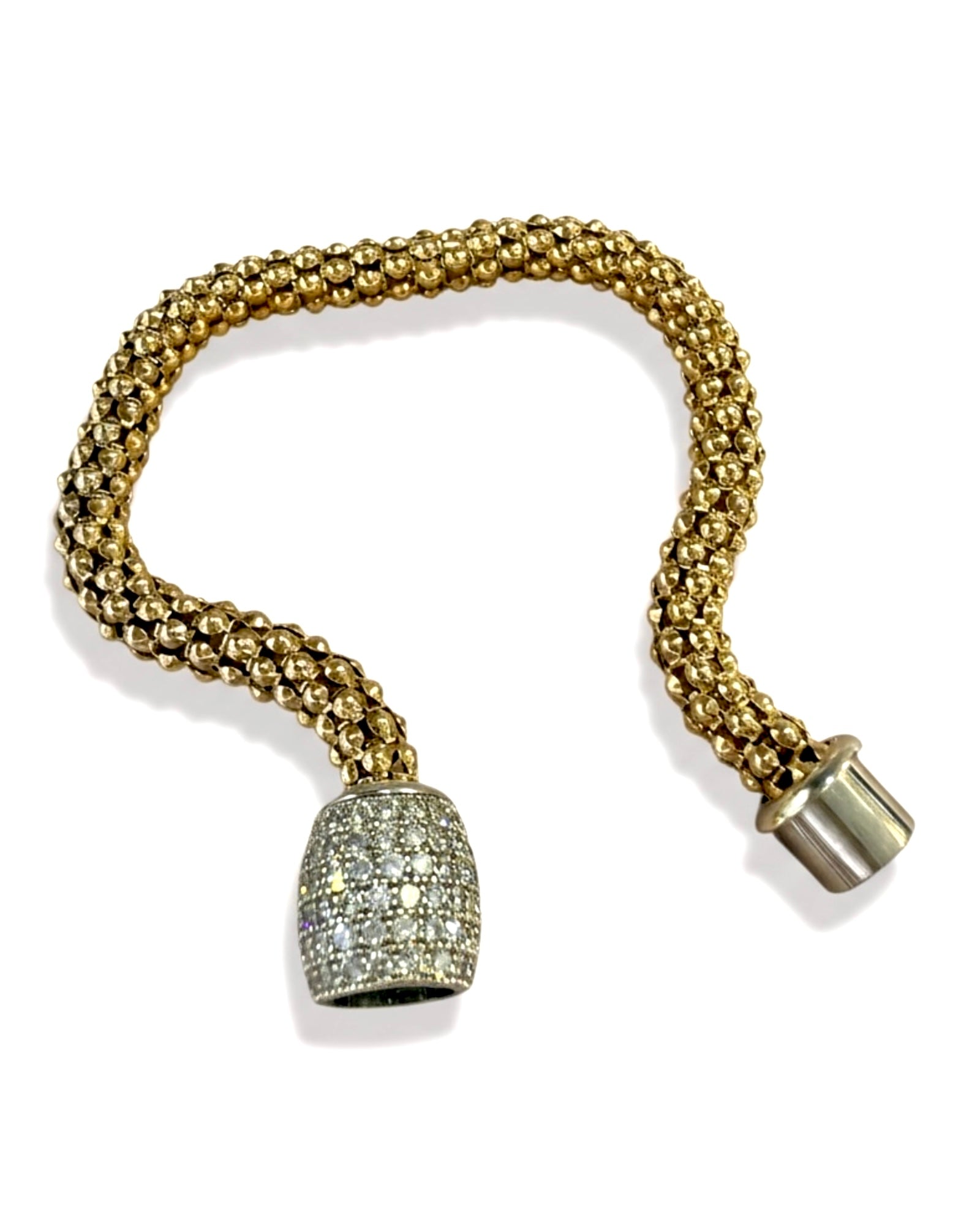 Gold-plated silver center bracelet