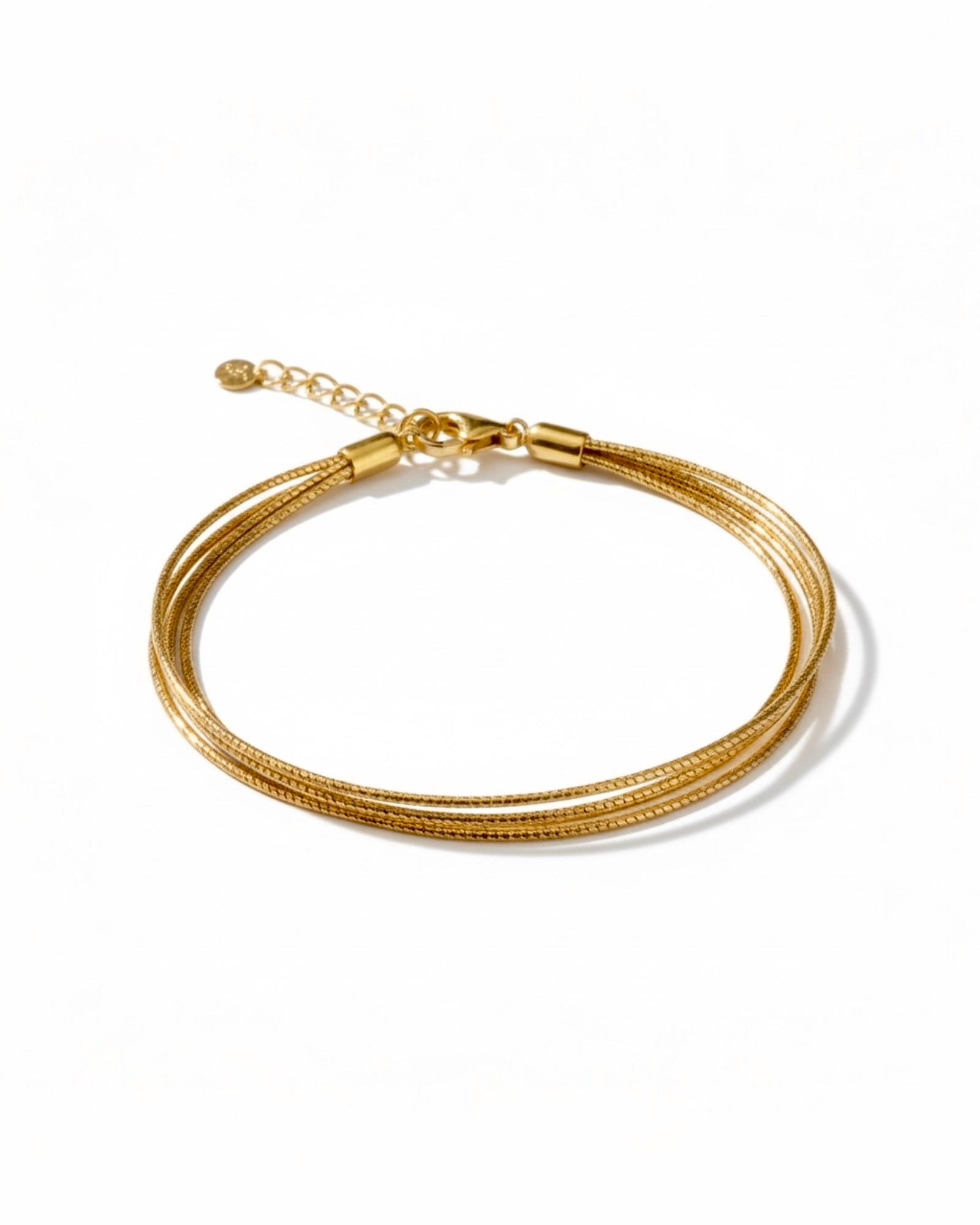 Shiny Gold-Plated Silver Bracelet