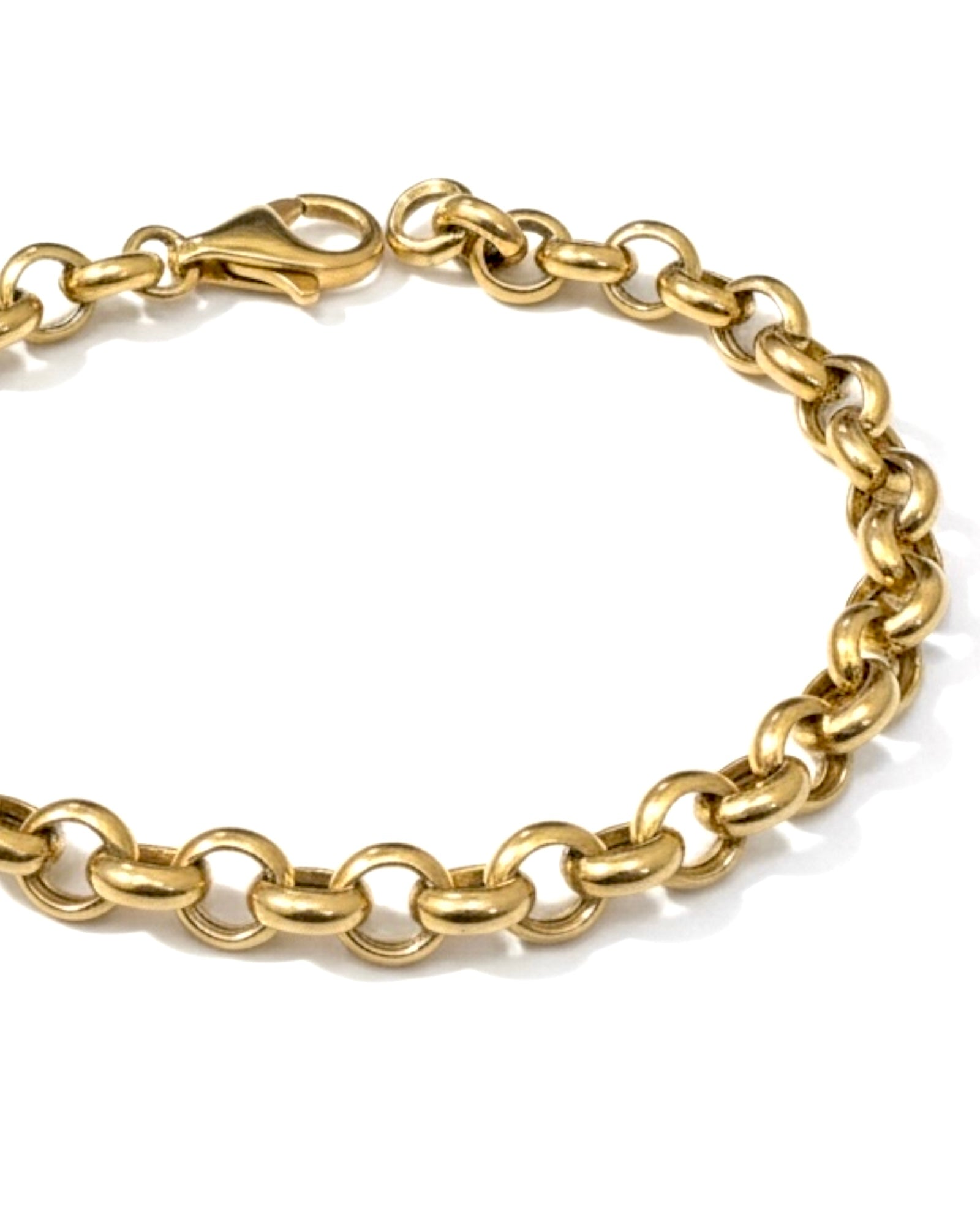 Pulseira Corrente em Prata Dourada