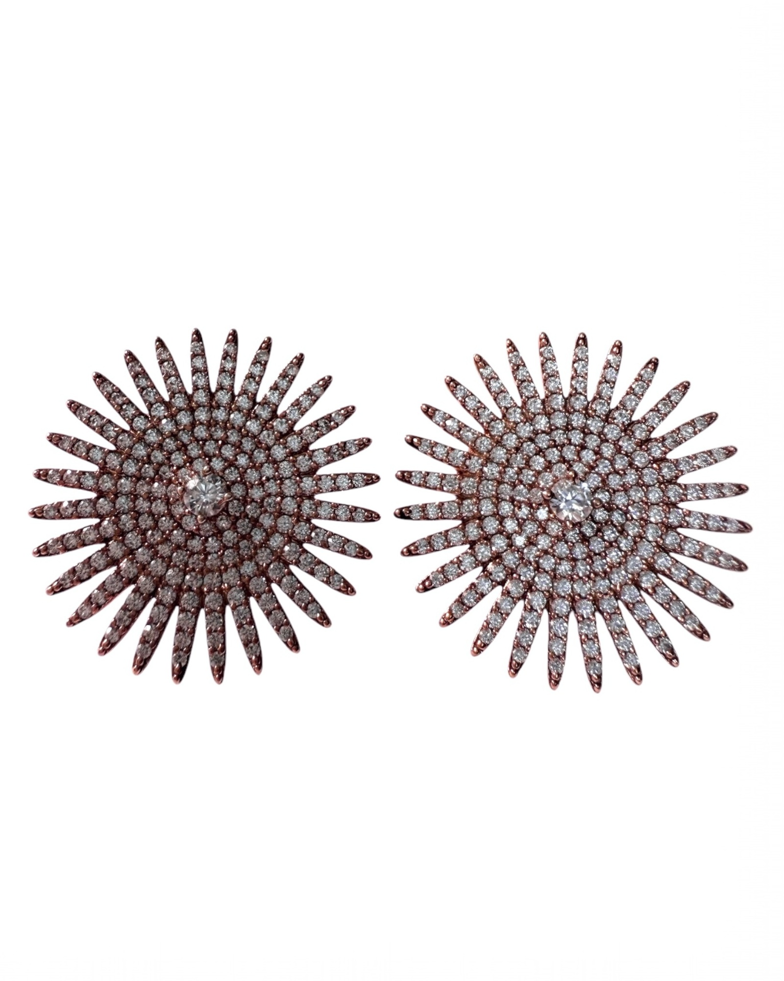 Round Silver Earrings