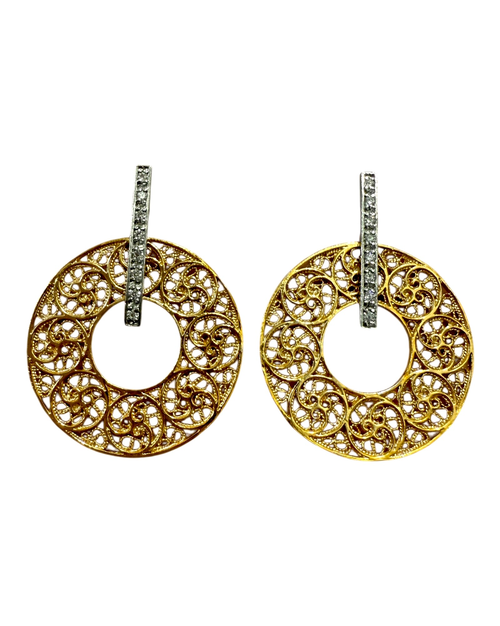 Filigree Flower Earrings