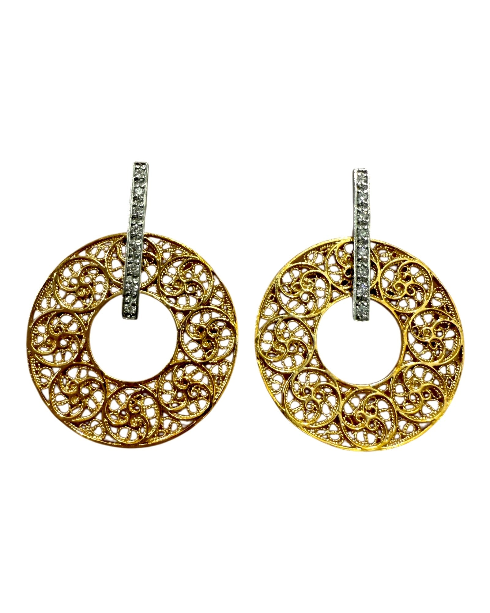 Filigree Flower Earrings