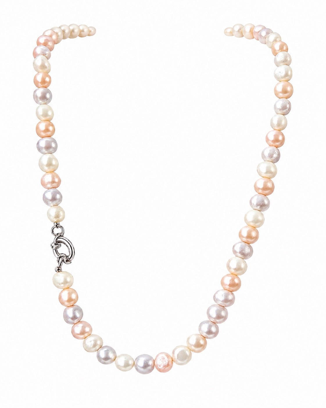 Pearl Necklace in Silver