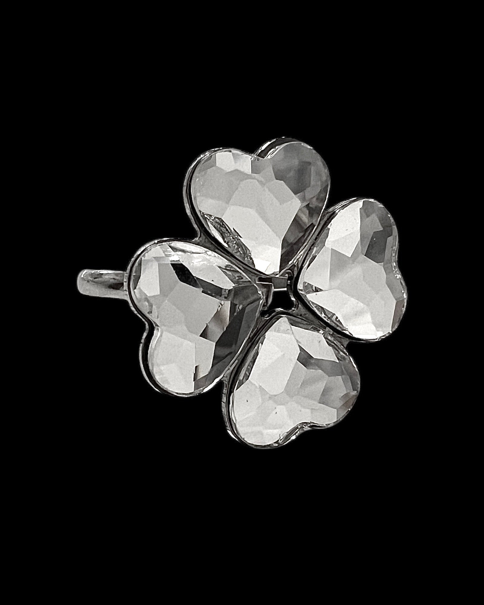 Silver Clover Ring