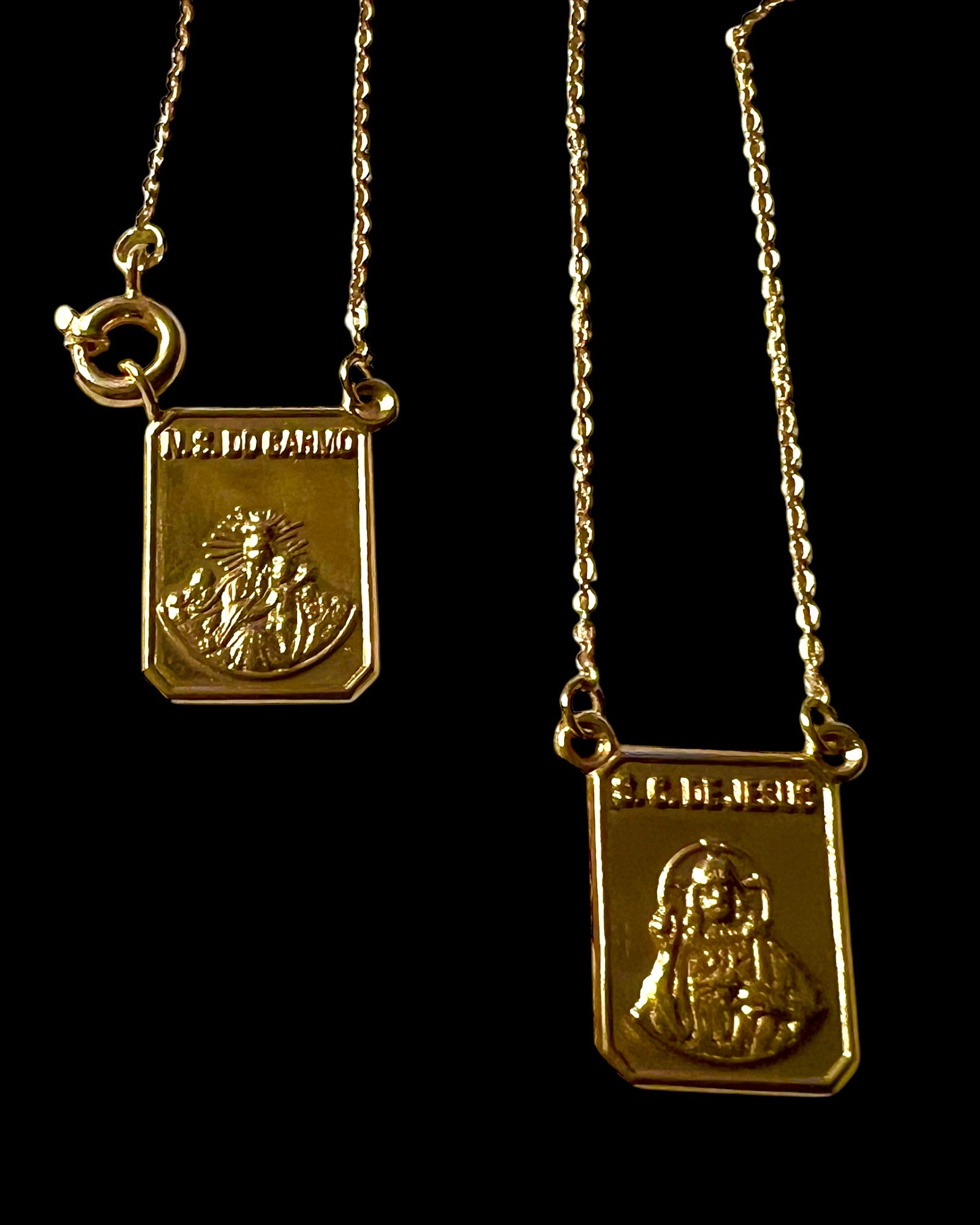 Rose Gold Scapular Necklace