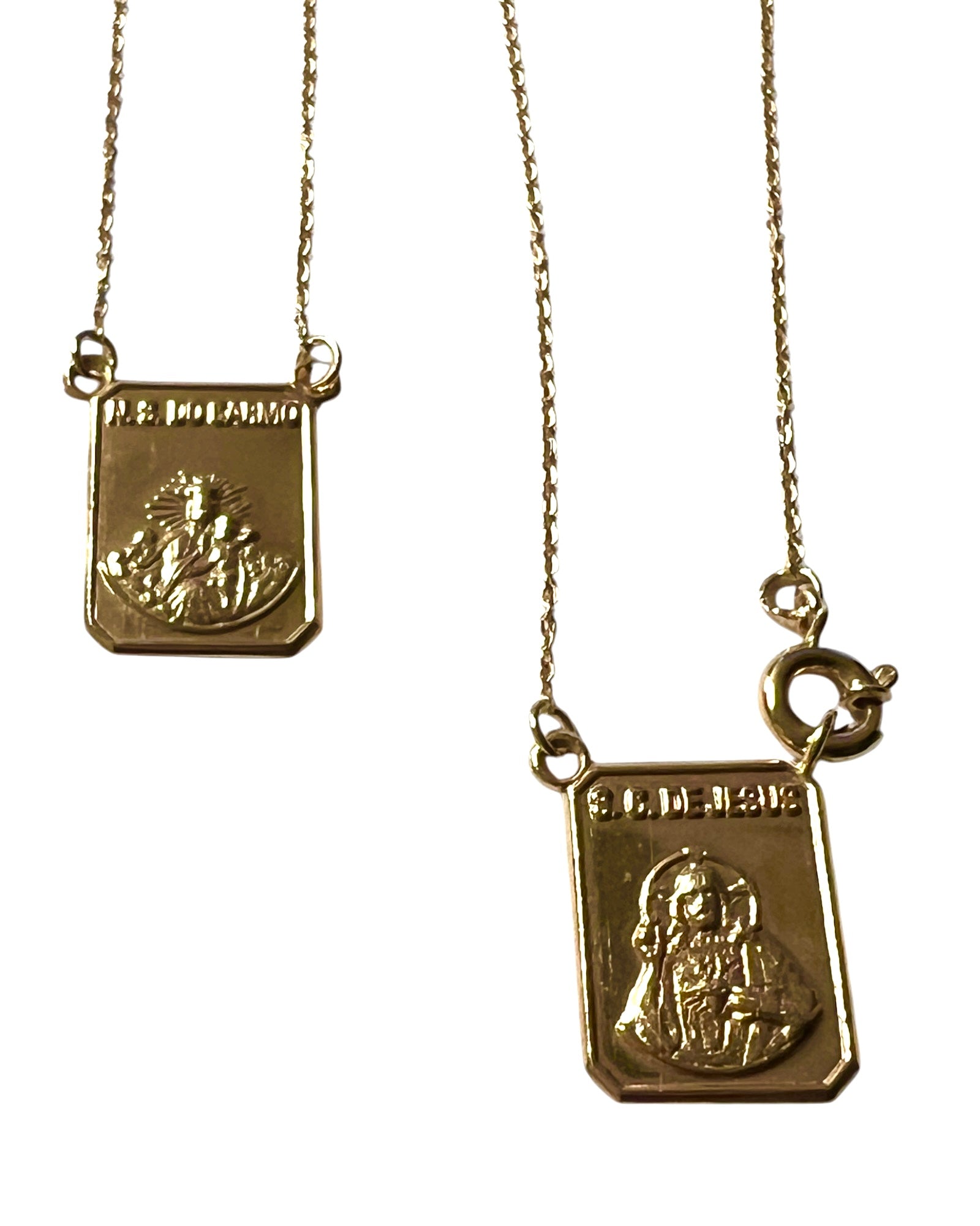 Rose Gold Scapular Necklace