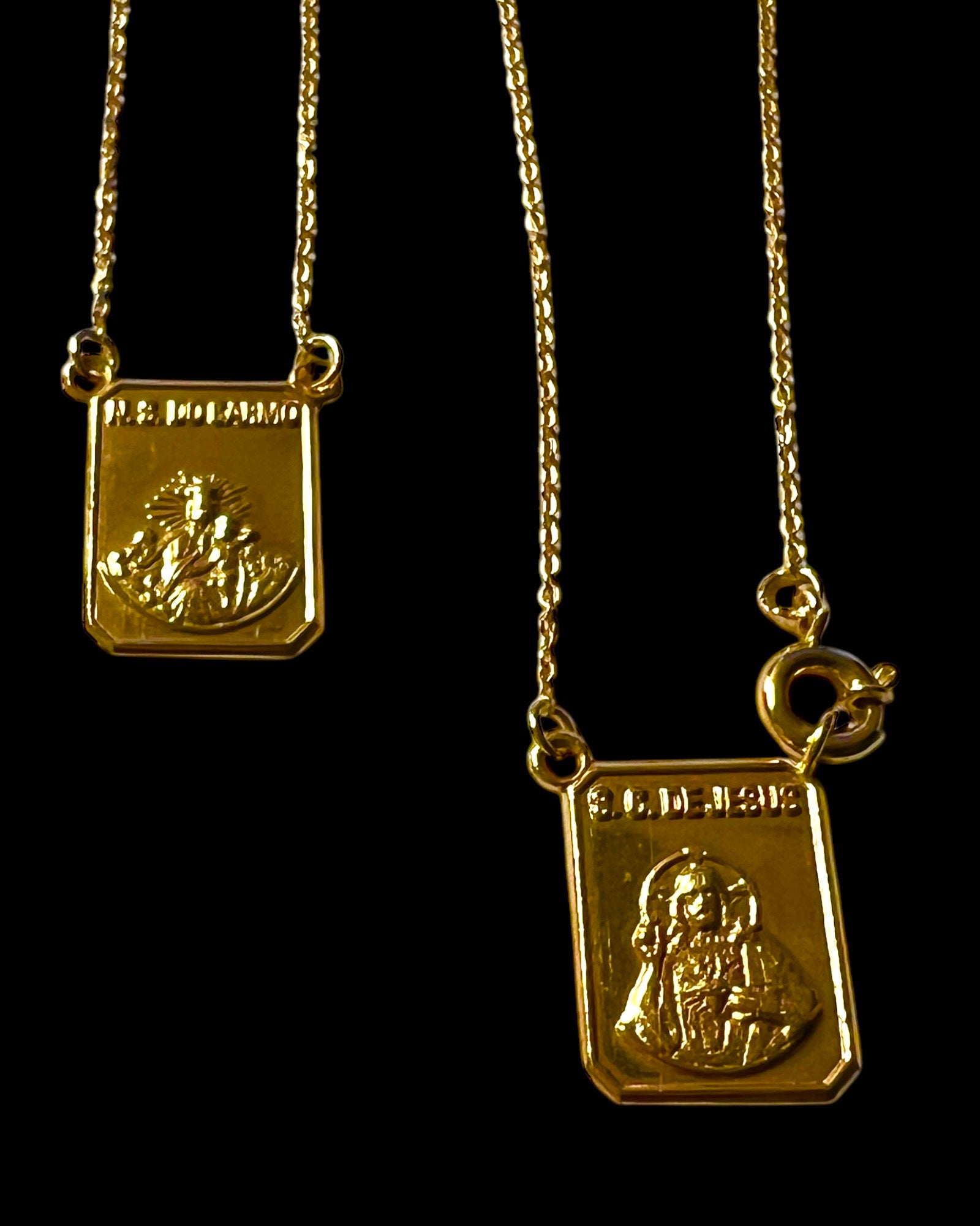 Rose Gold Scapular Necklace