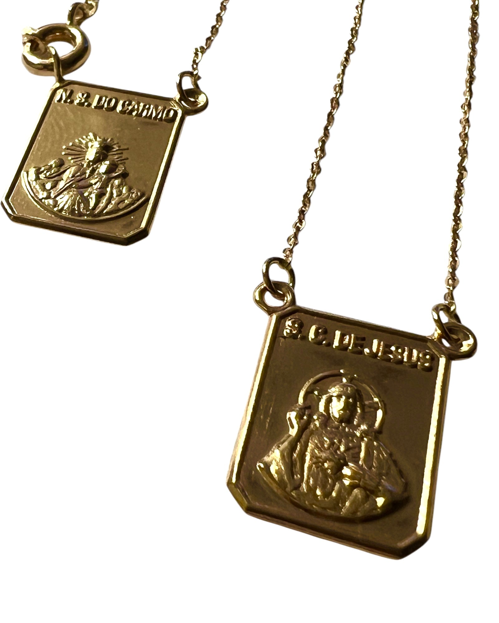Rose Gold Scapular Necklace
