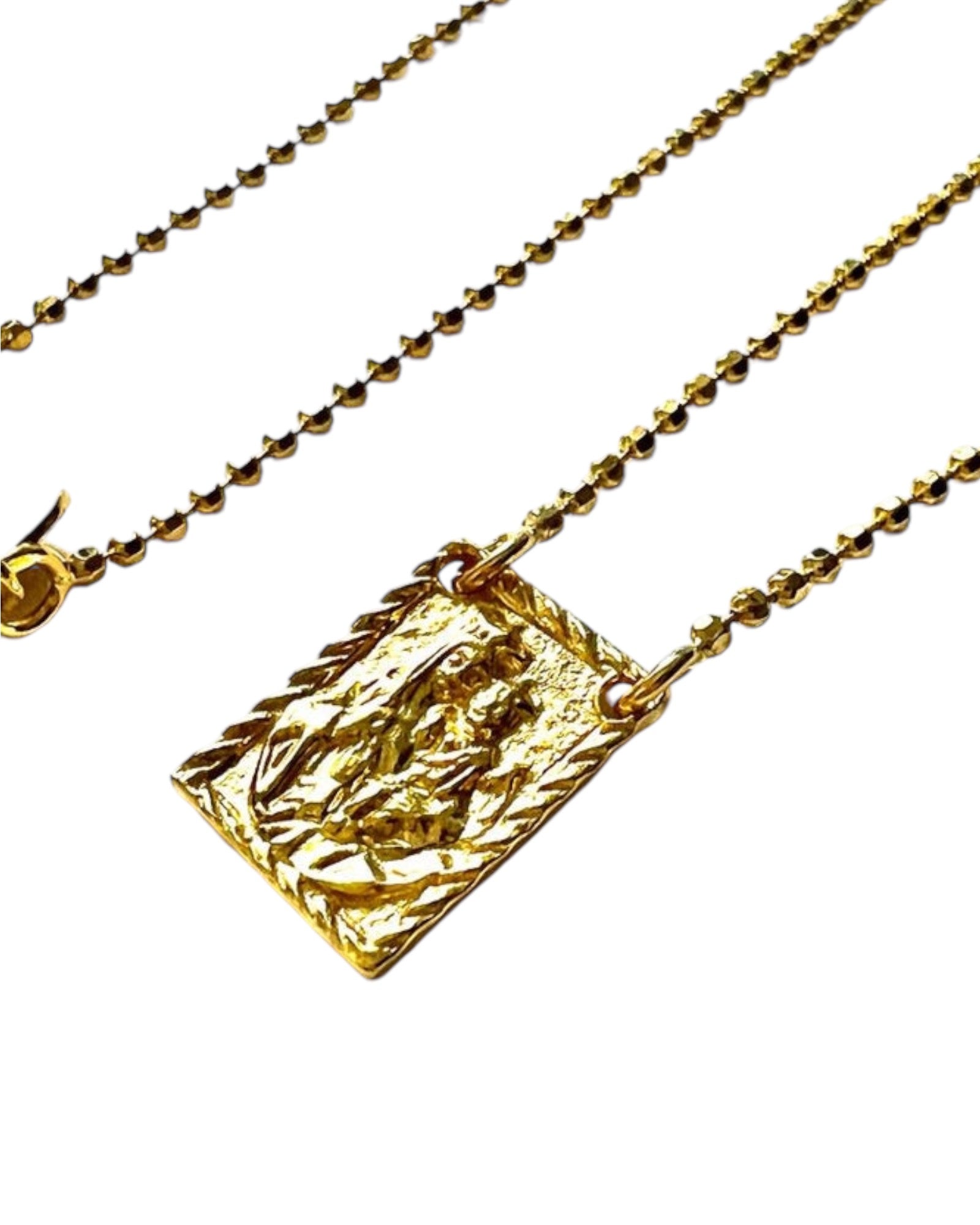 Women's Scapular in Gold Silver Sphere Mesh