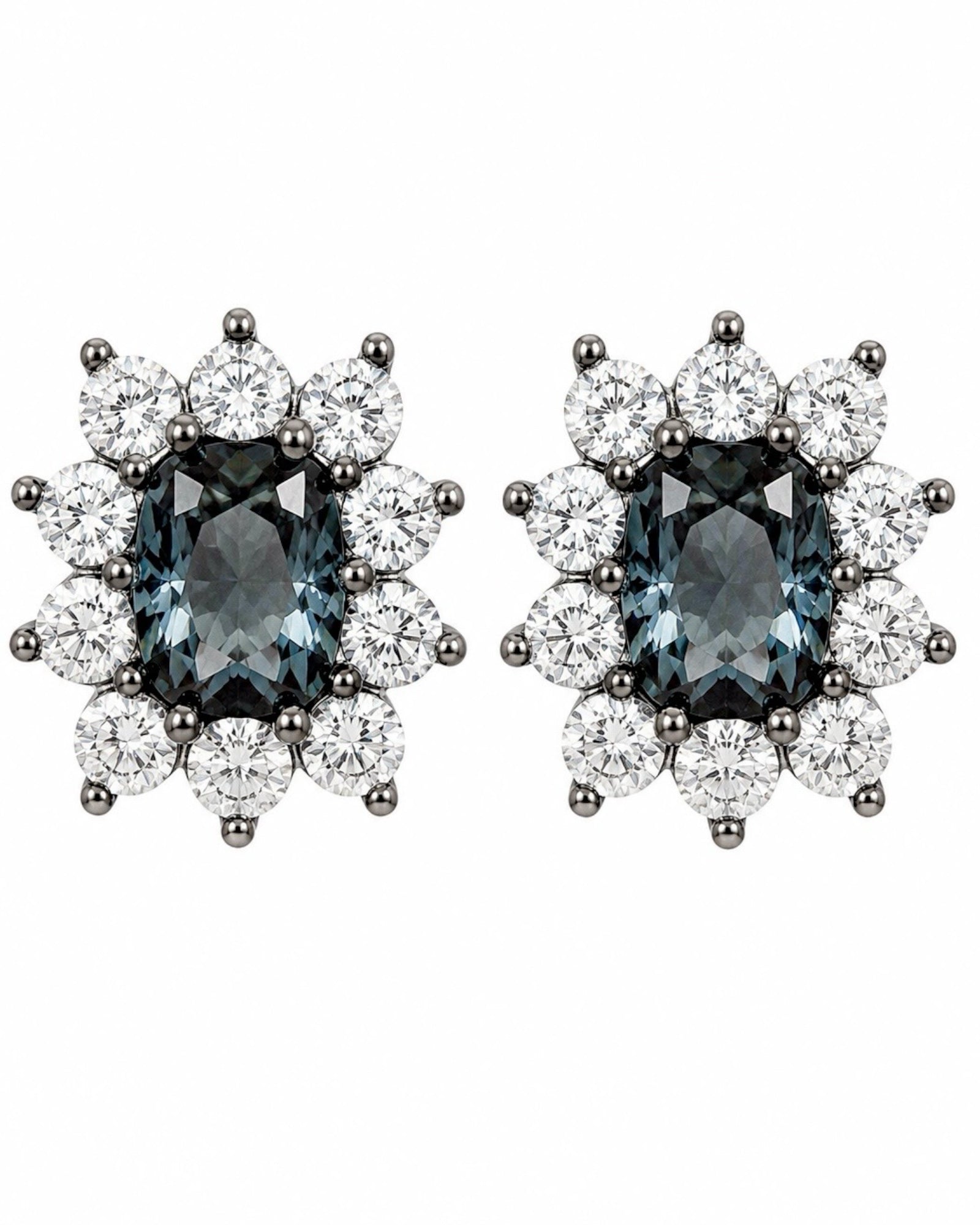 Lilac Earrings in Silver