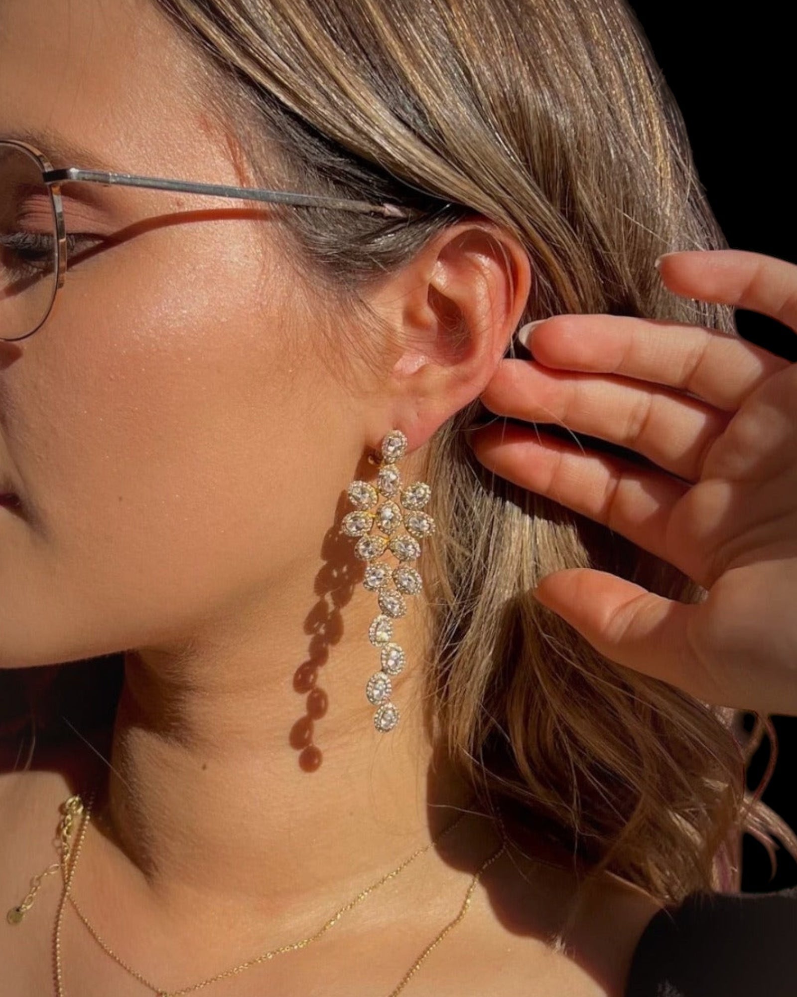 Gold Silver Party Earrings