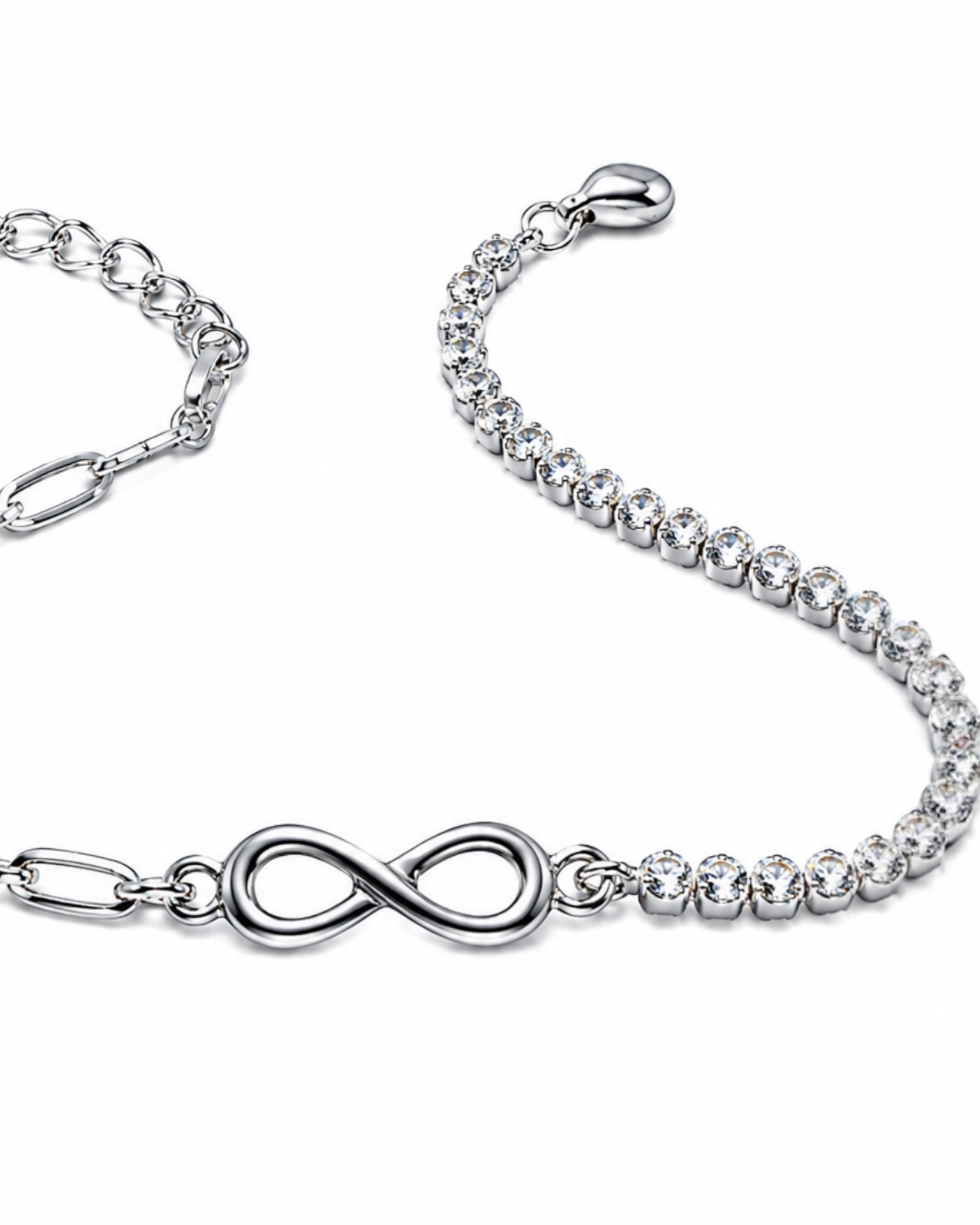 Infinity Bracelet in Silver