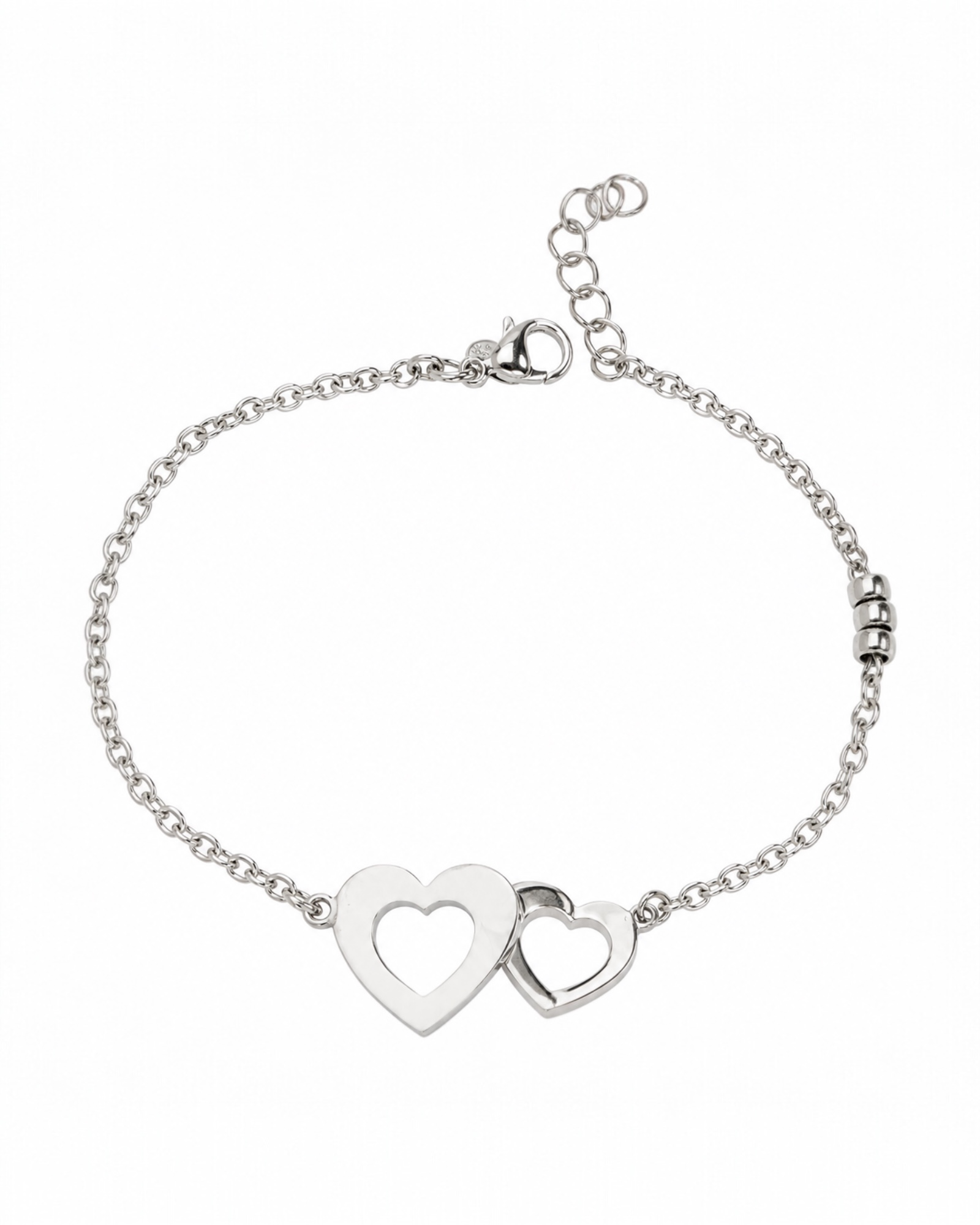 Silver Hearts Bracelet