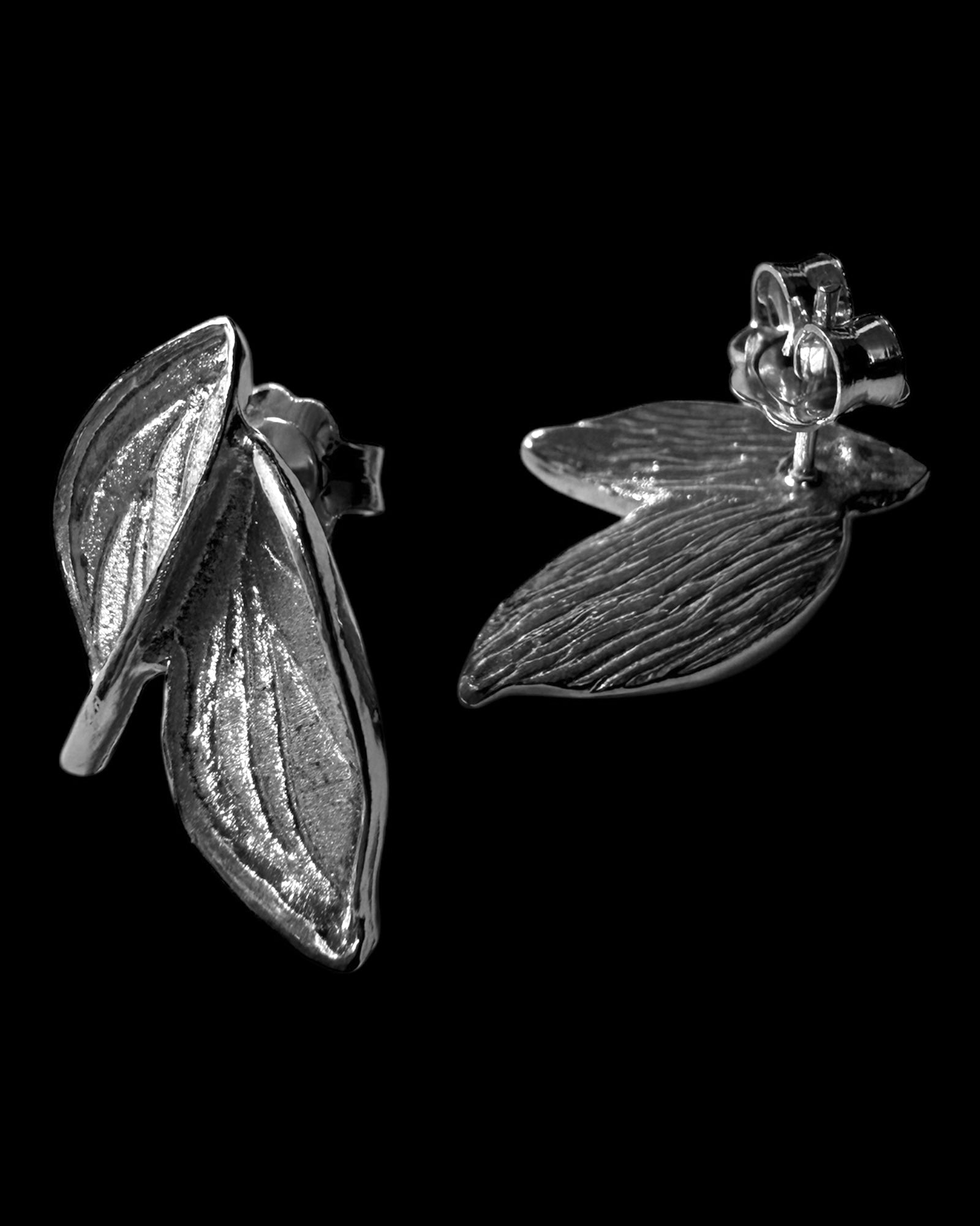 Pink Dragonfly Earrings in Silver