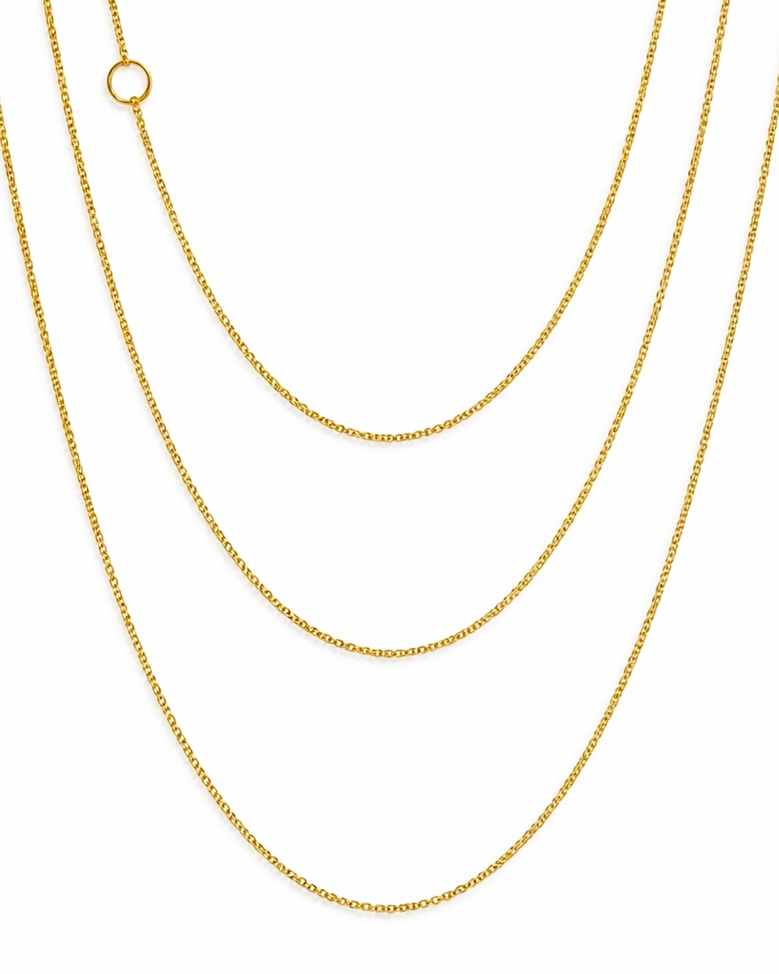Enamel Necklace in Gold-Plated Silver